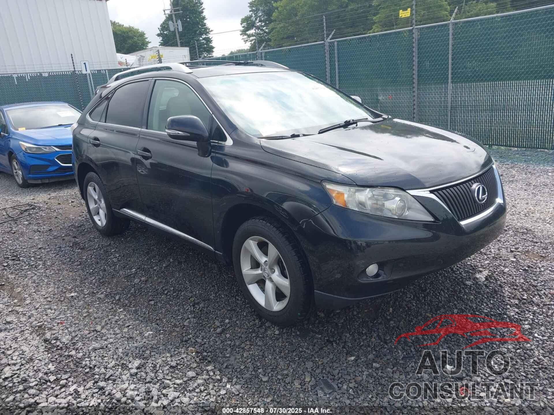 LEXUS RX 350 2010 - 2T2BK1BA5AC062561