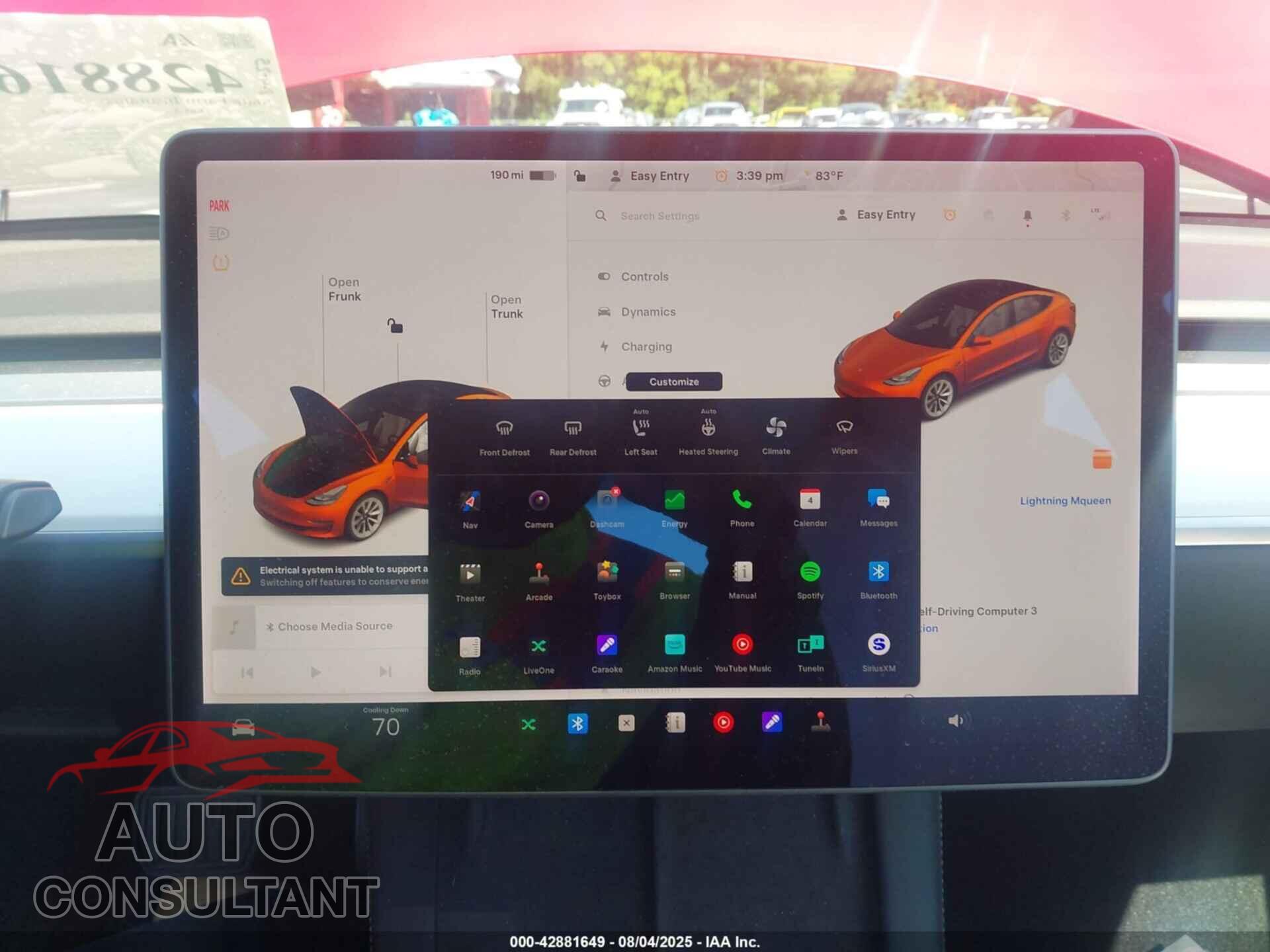 TESLA MODEL 3 2022 - 5YJ3E1EB5NF145221