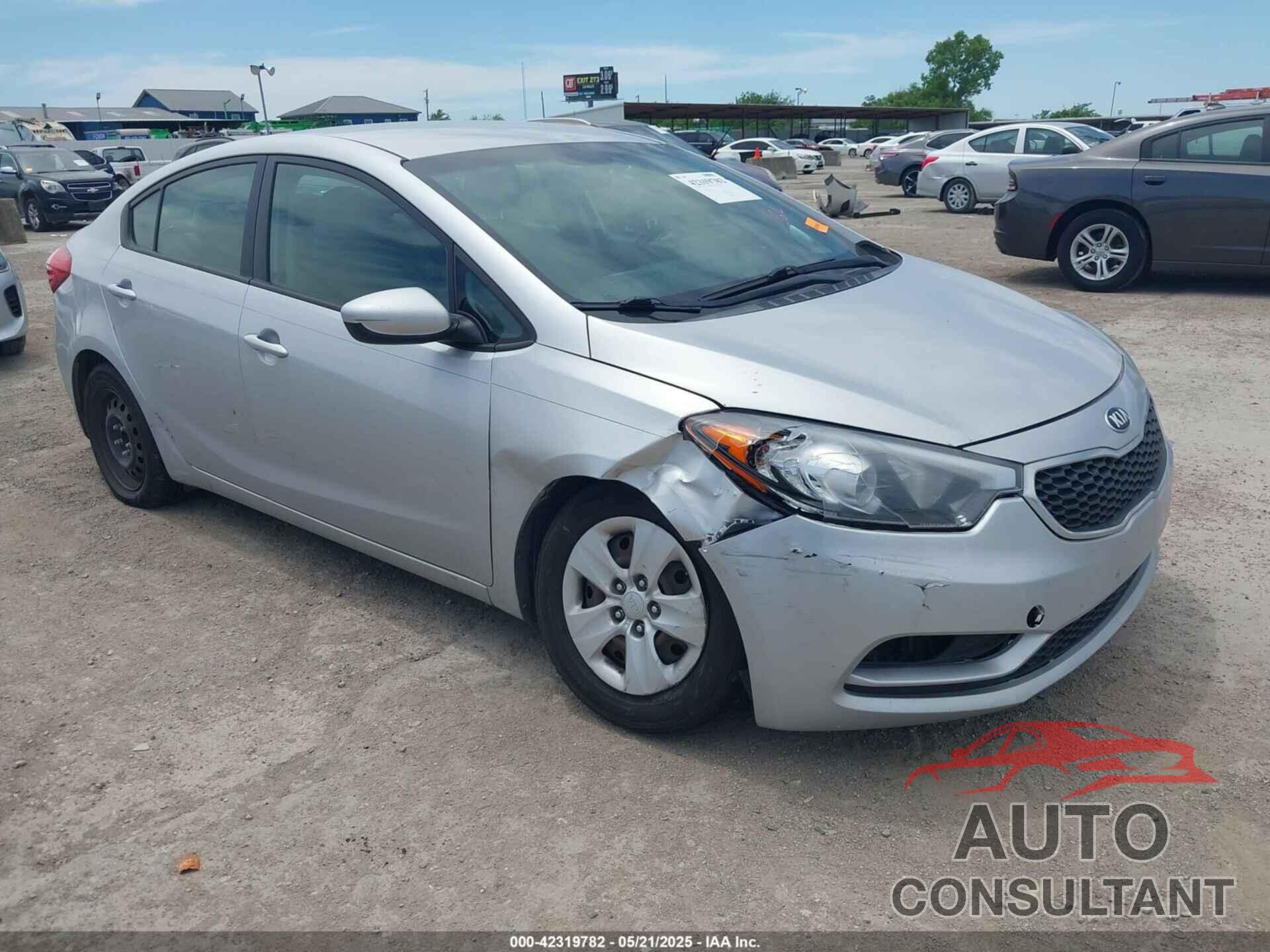 KIA FORTE 2016 - KNAFK4A67G5464511