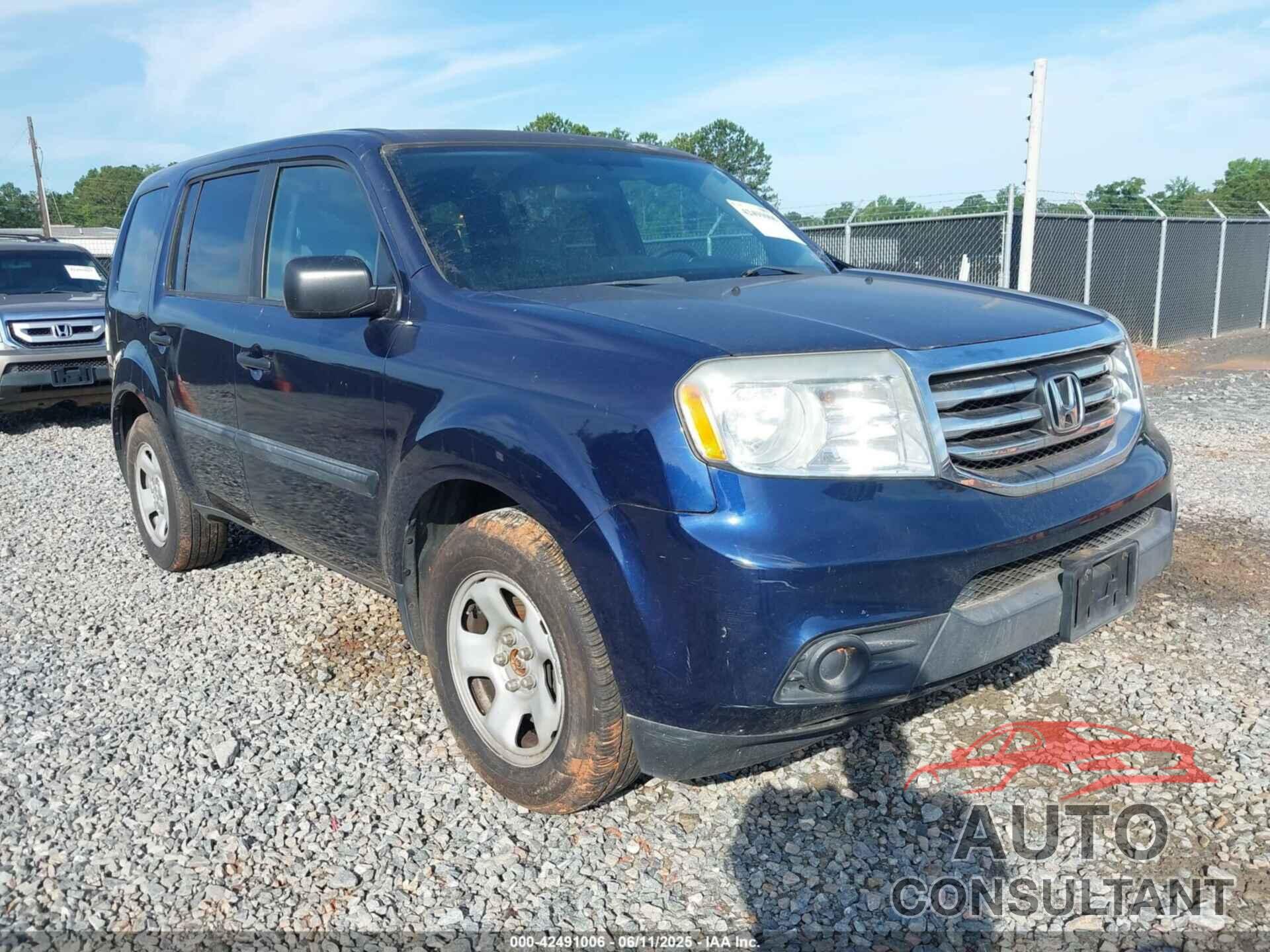 HONDA PILOT 2015 - 5FNYF4H22FB007587
