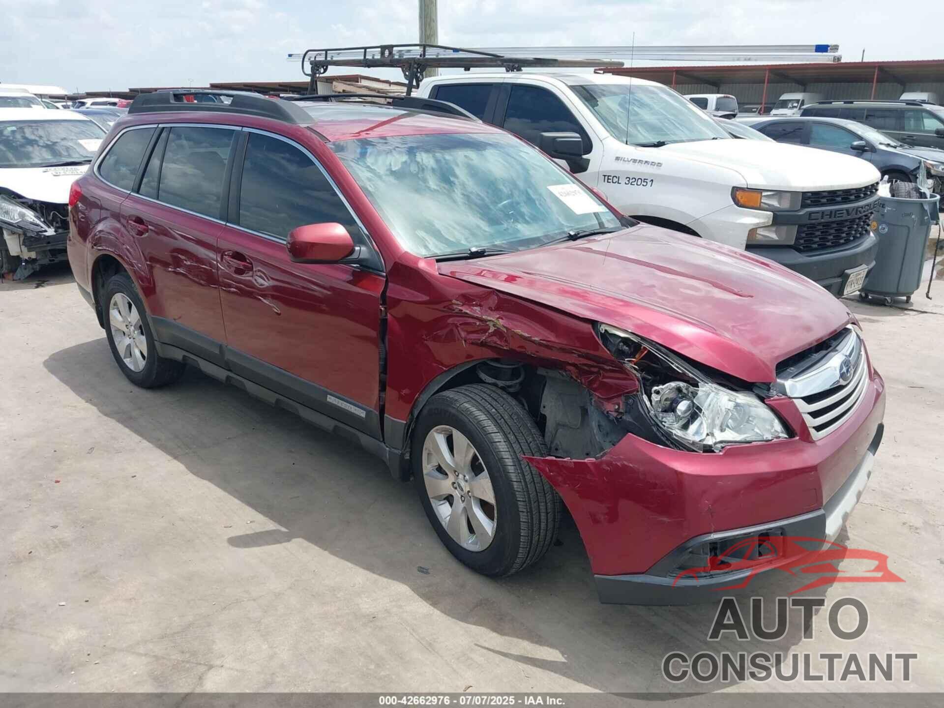 SUBARU OUTBACK 2011 - 4S4BRDKC3B2429083