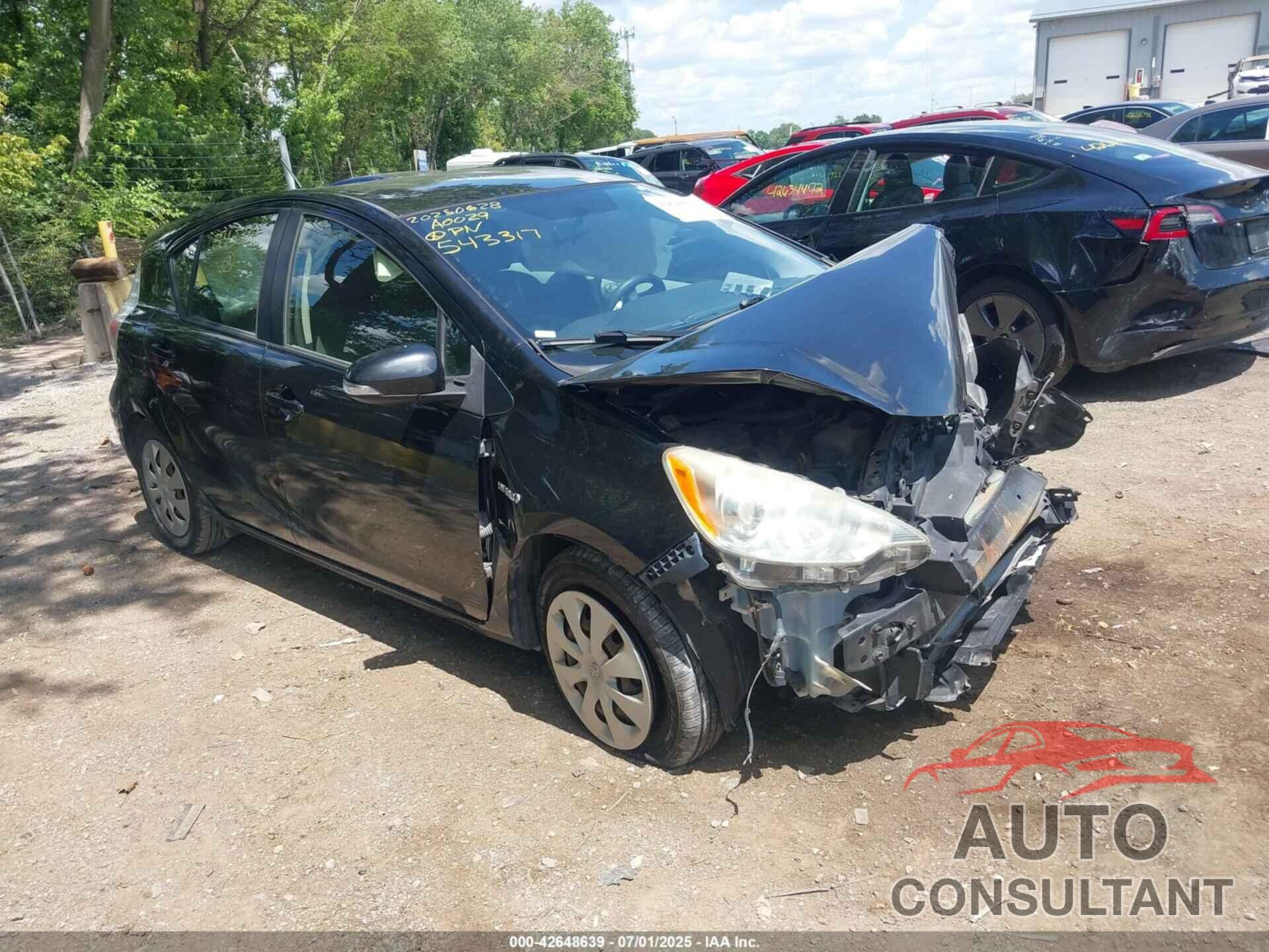 TOYOTA PRIUS C 2013 - JTDKDTB35D1543317