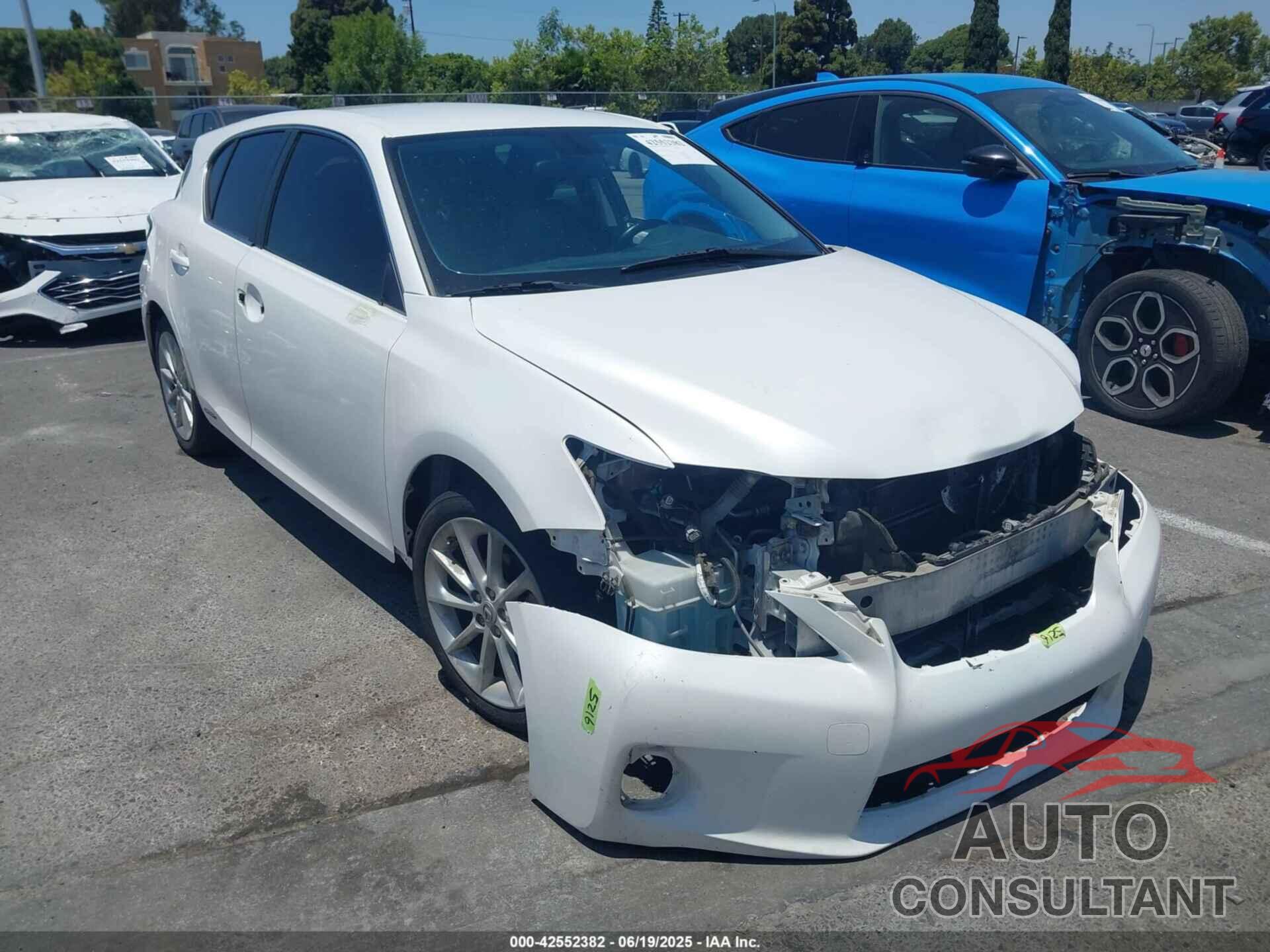 LEXUS CT 200H 2012 - JTHKD5BH4C2086420
