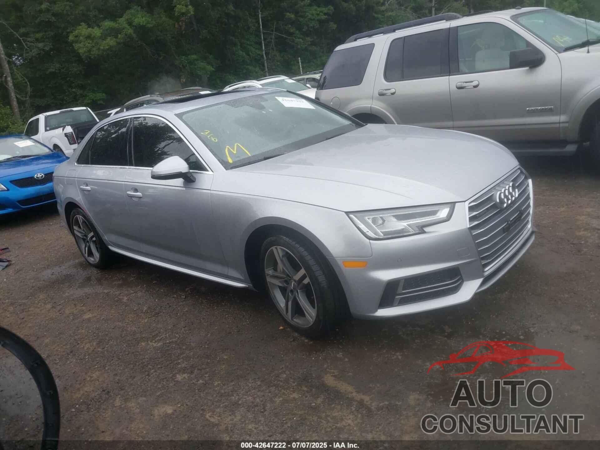 AUDI A4 2018 - WAUENAF49JN016710