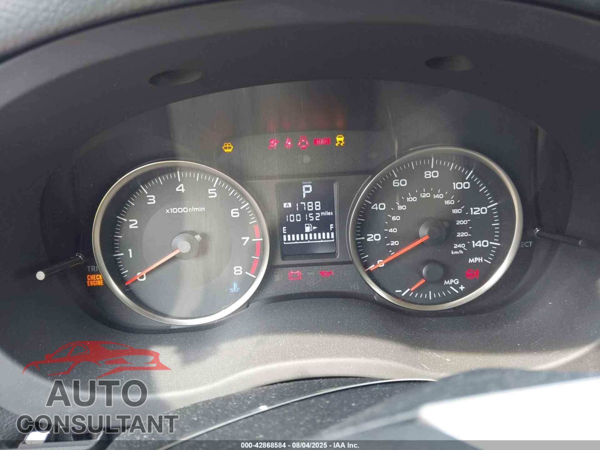 SUBARU IMPREZA 2016 - JF1GPAA65G8219220