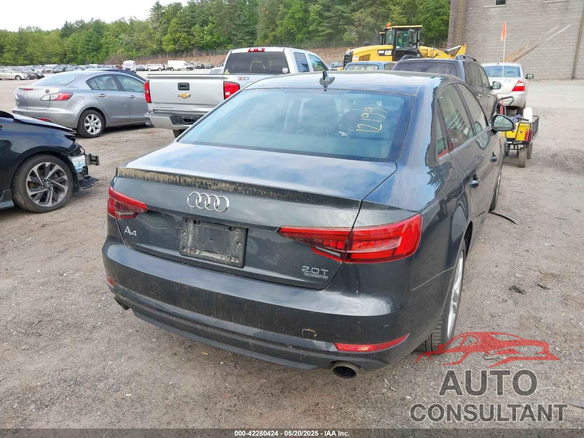 AUDI A4 2017 - WAUANAF44HN039210