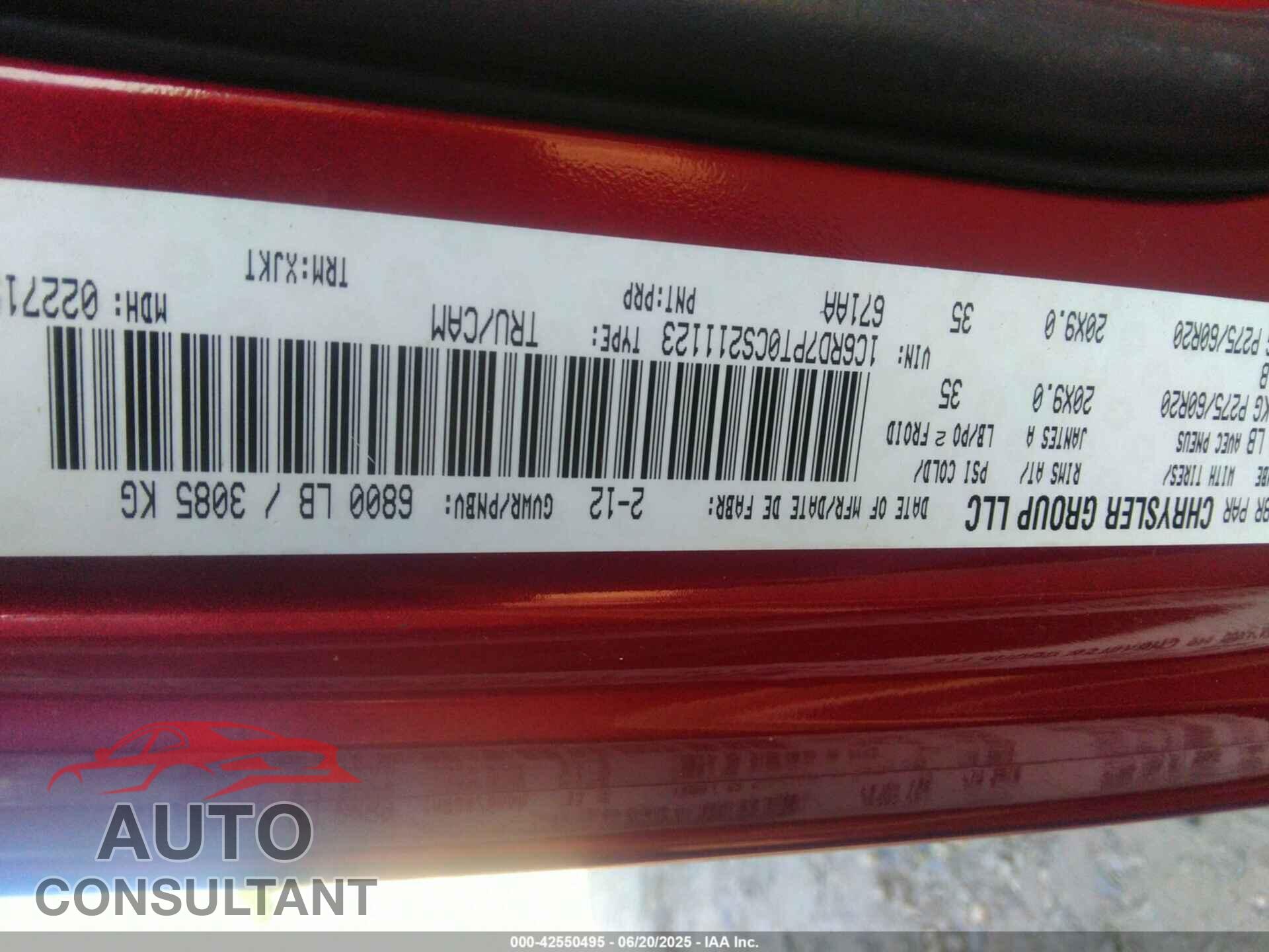 DODGE RAM 1500 2012 - 1C6RD7PT0CS211123