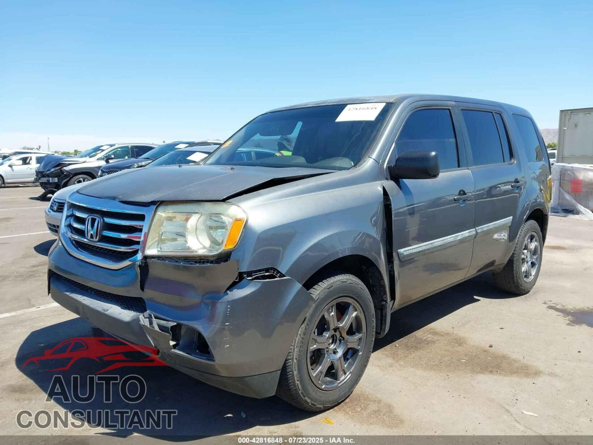HONDA PILOT 2013 - 5FNYF3H23DB028262