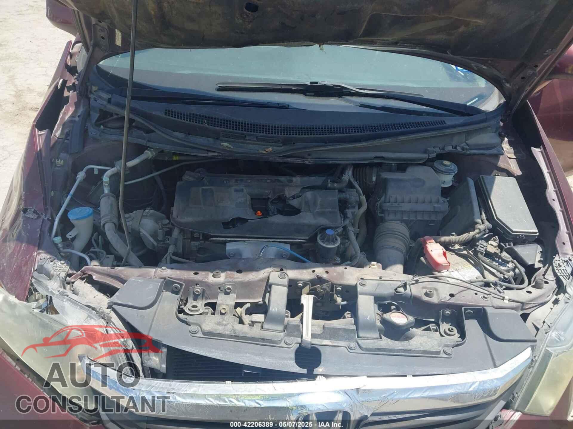HONDA CIVIC 2012 - 2HGFB2F82CH546524