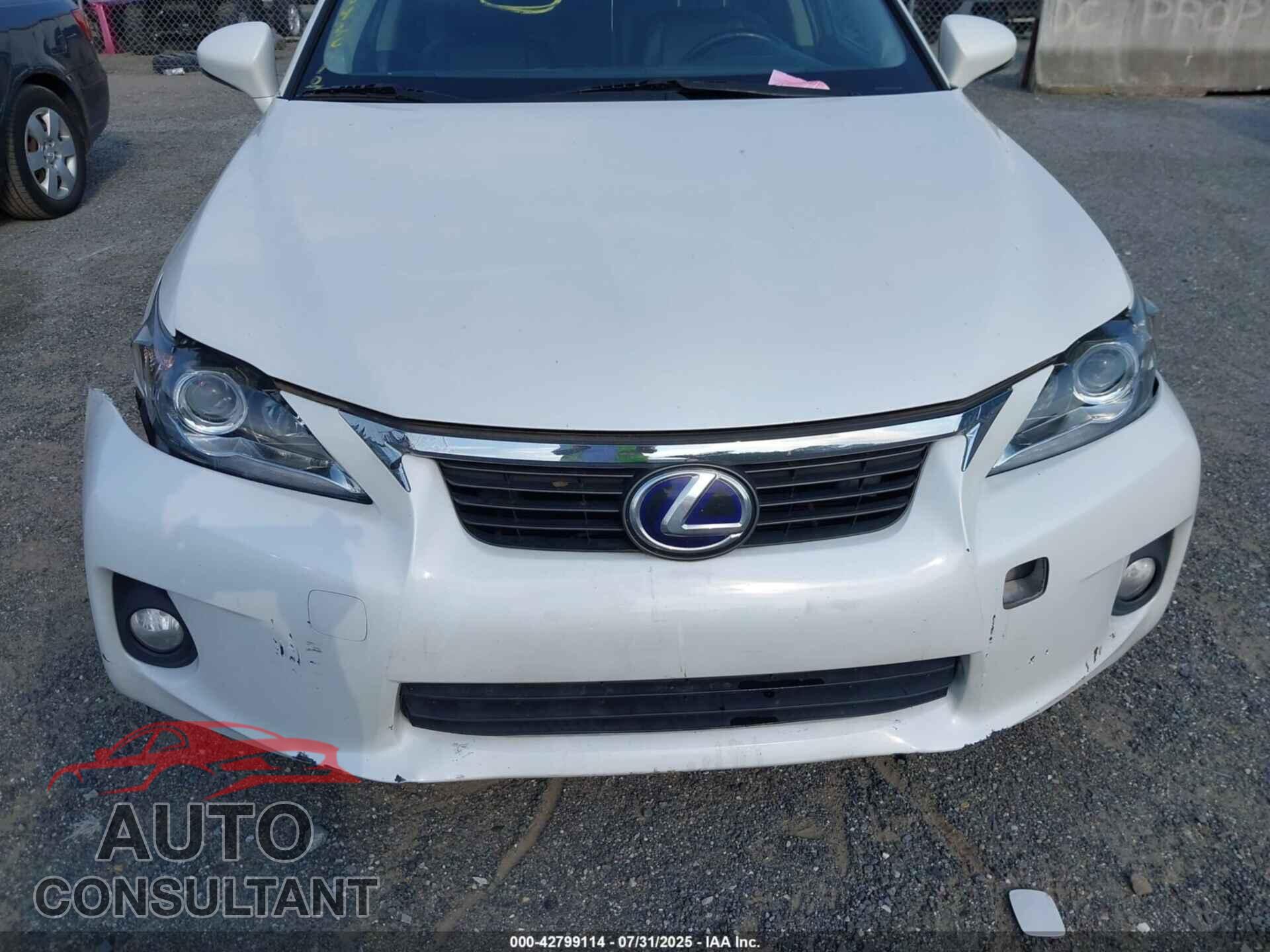 LEXUS CT 200H 2012 - JTHKD5BH5C2113205