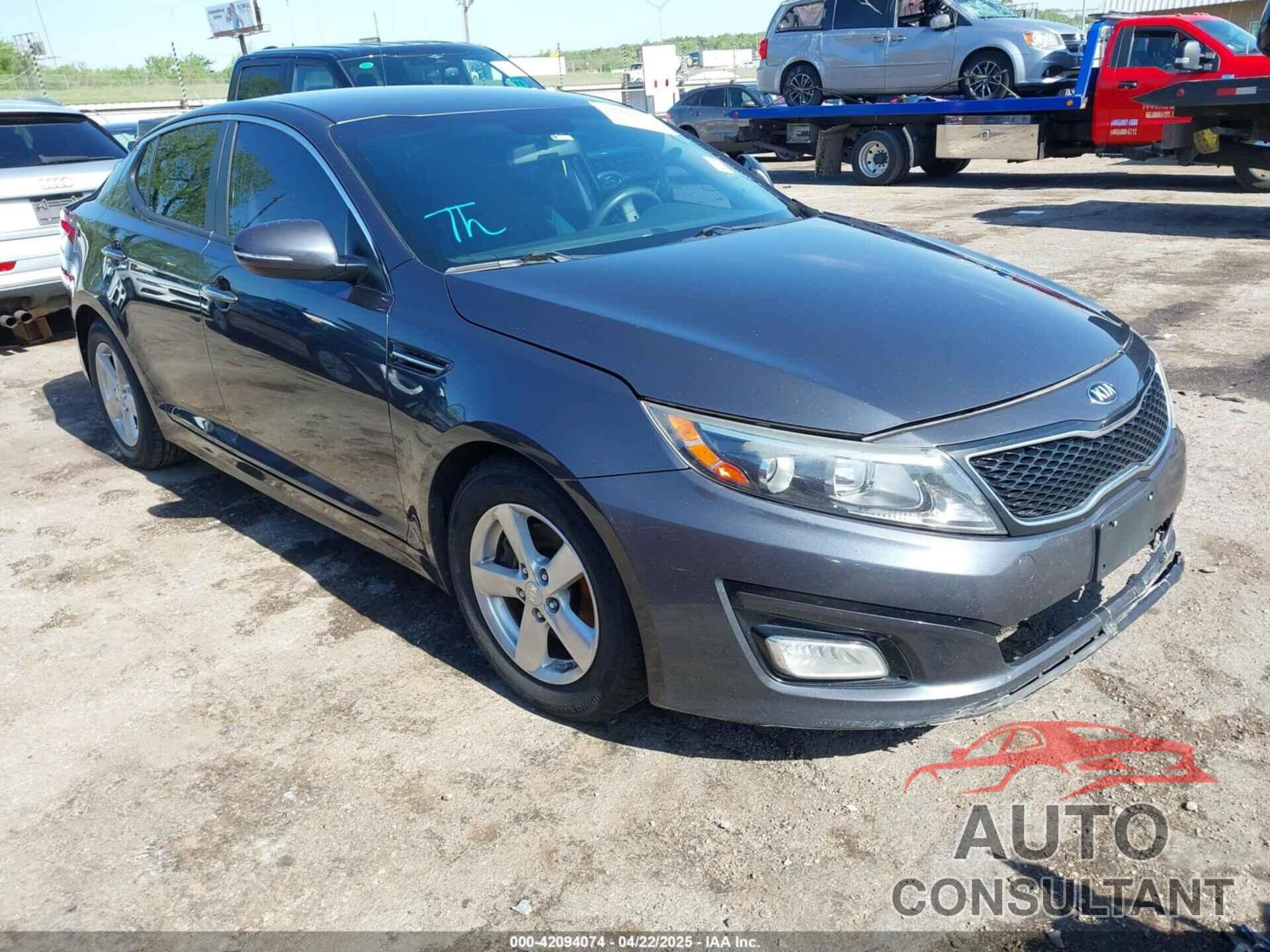KIA OPTIMA 2015 - KNAGM4A7XF5634866