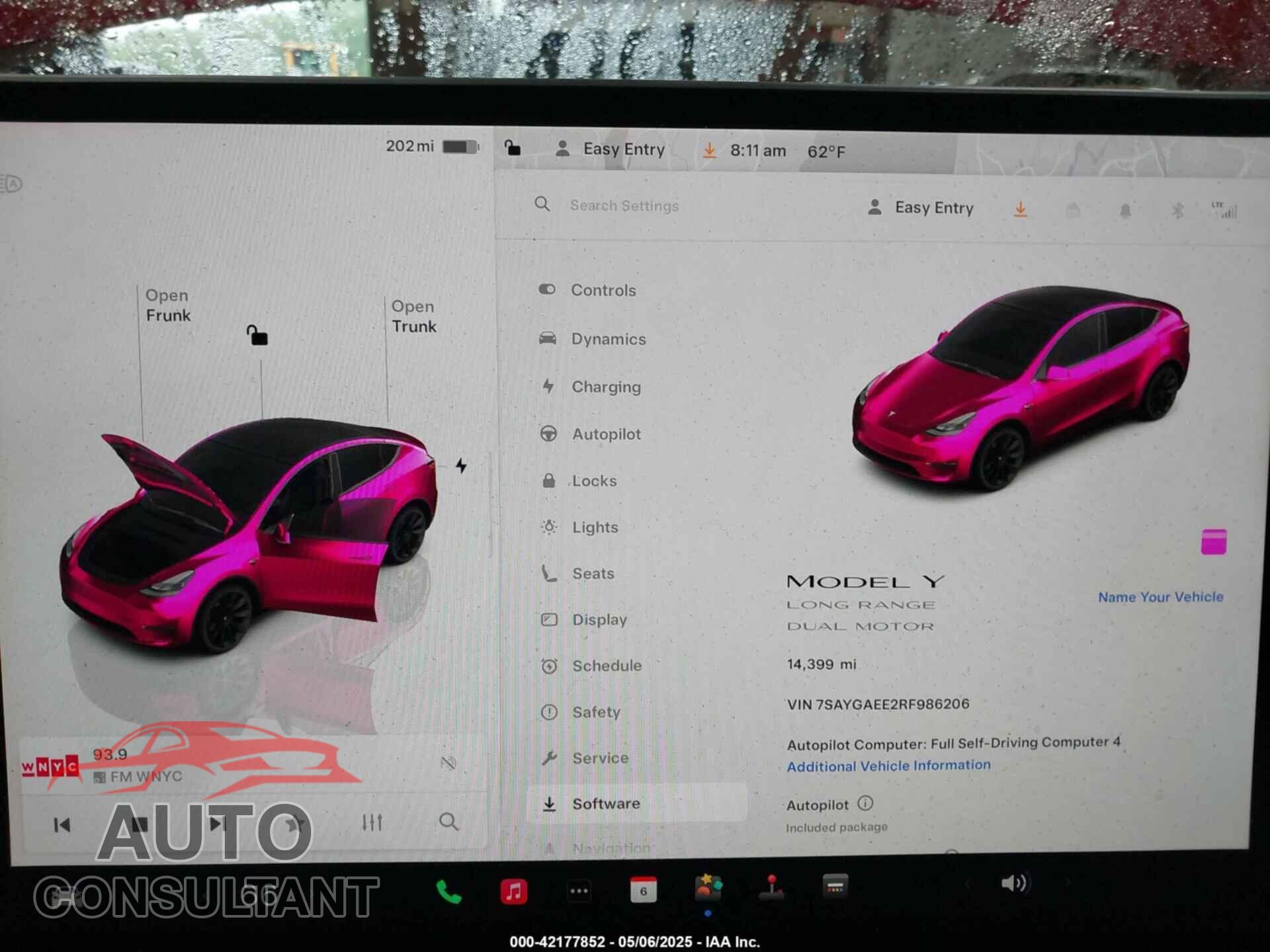 TESLA MODEL Y 2024 - 7SAYGAEE2RF986206
