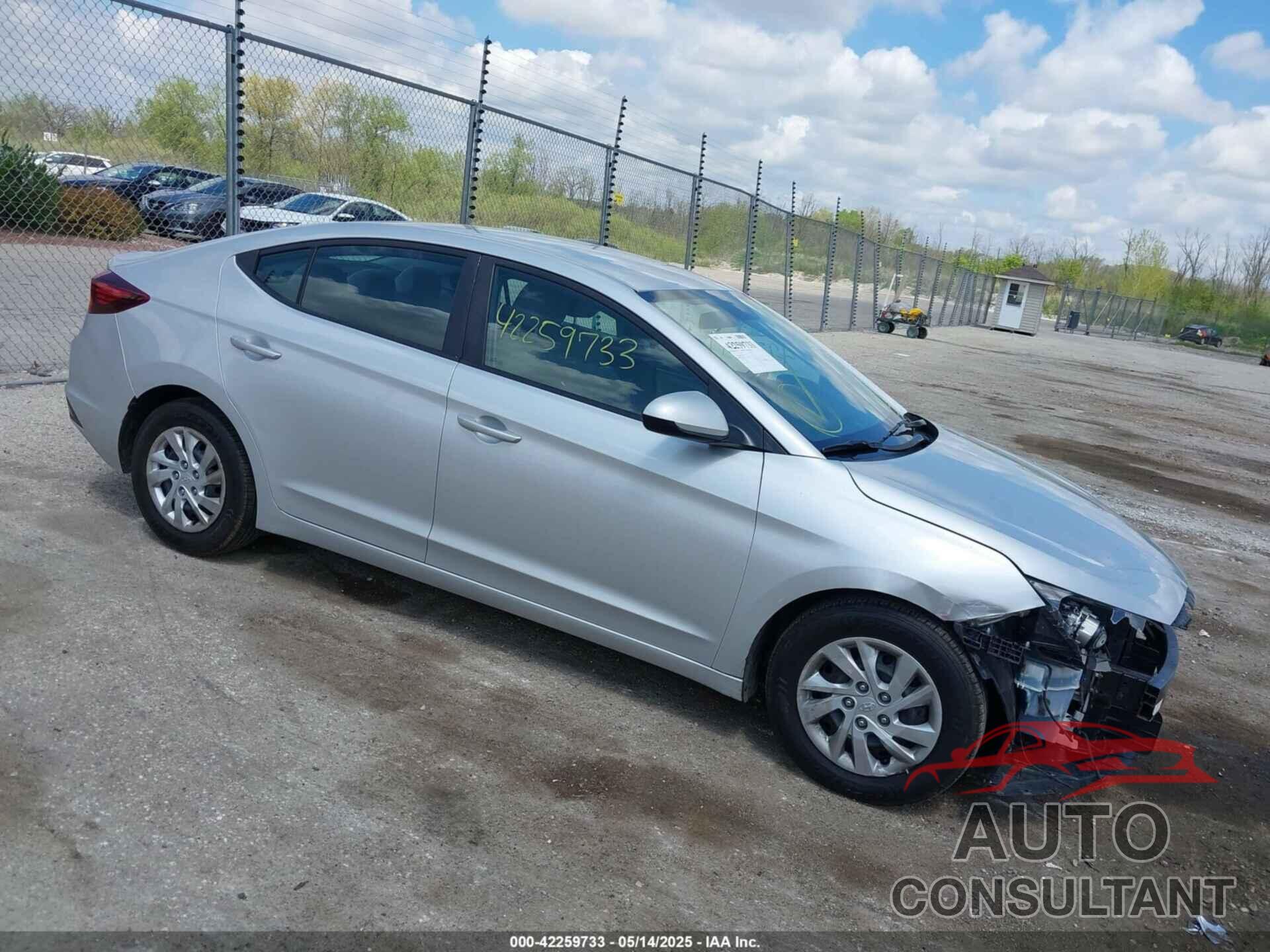 HYUNDAI ELANTRA 2019 - 5NPD74LF5KH486637
