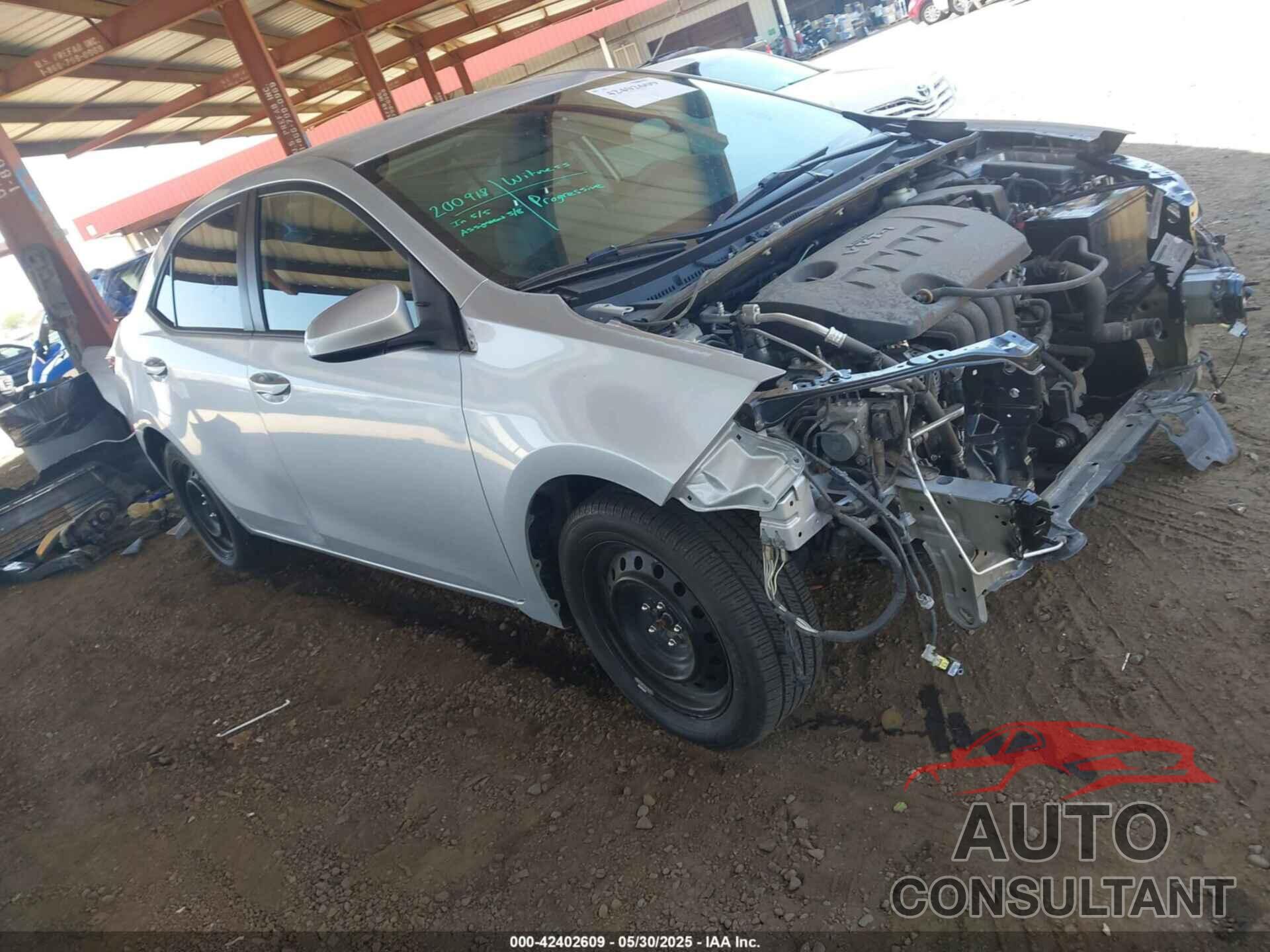 TOYOTA COROLLA 2015 - 5YFBURHE2FP181327