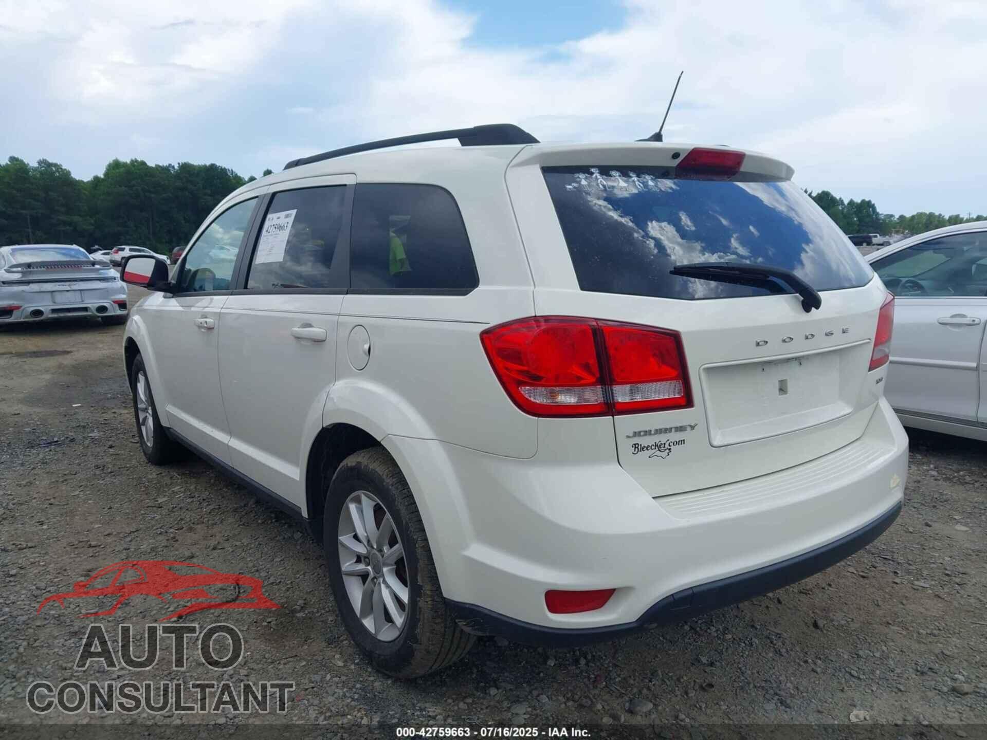 DODGE JOURNEY 2013 - 3C4PDCBB7DT728765