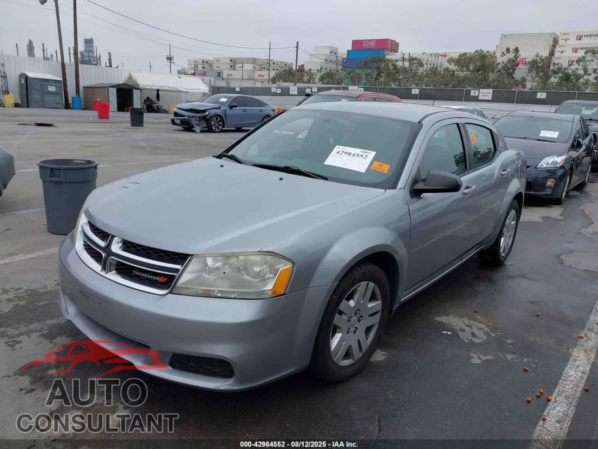 DODGE AVENGER 2013 - 1C3CDZAB4DN622913
