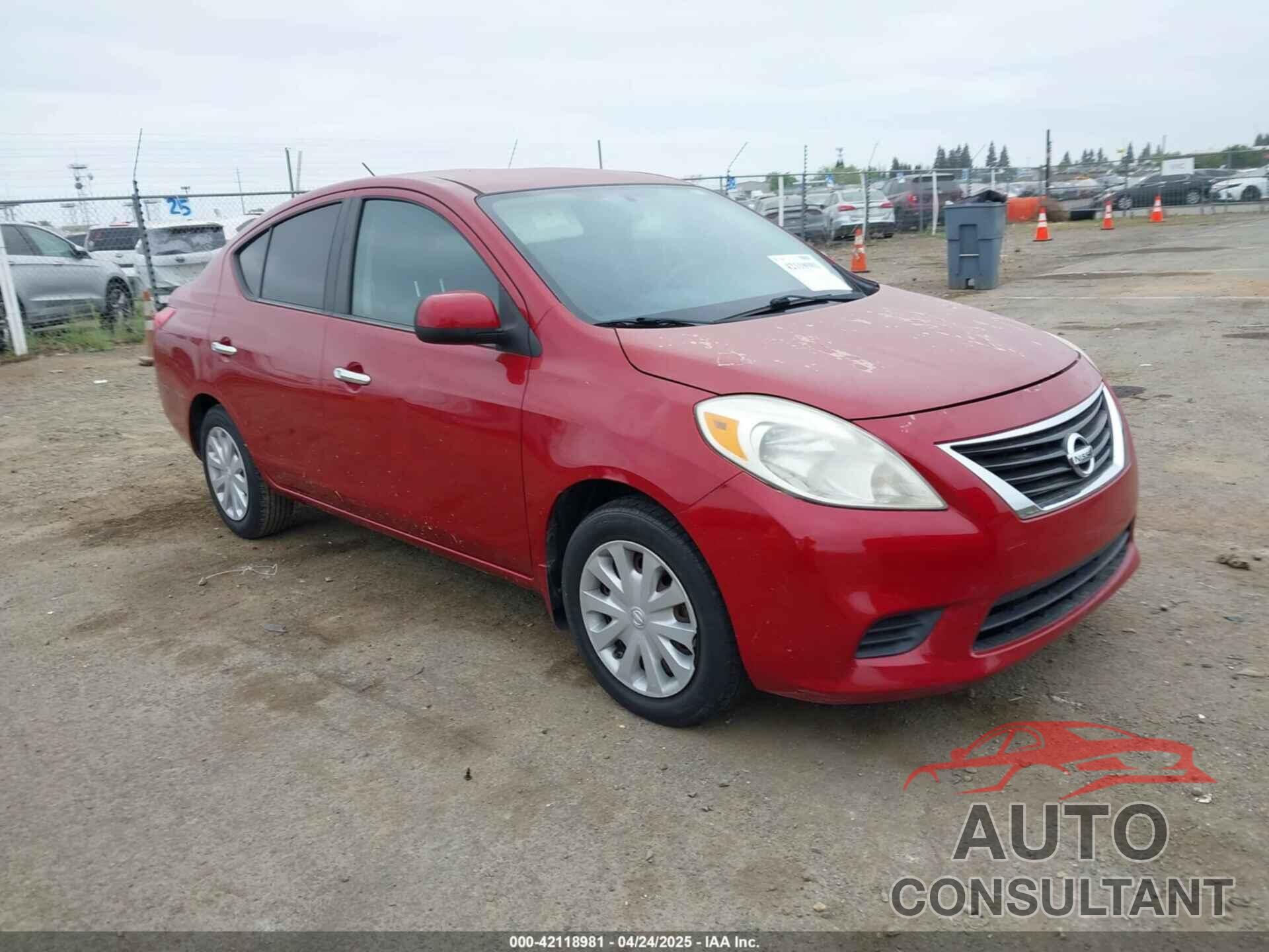 NISSAN VERSA 2012 - 3N1CN7AP2CL929863