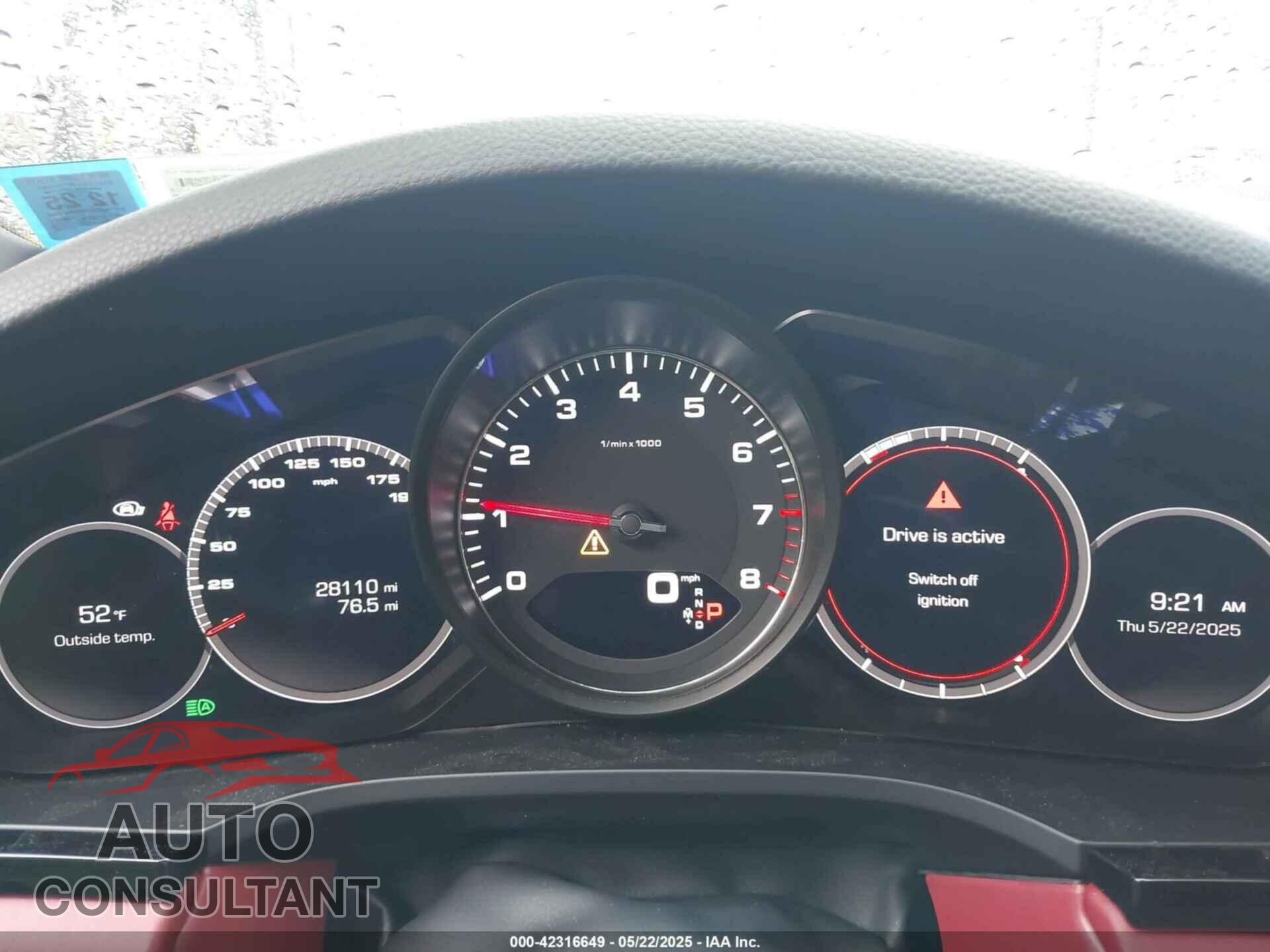 PORSCHE CAYENNE 2019 - WP1AB2AY2KDA64548