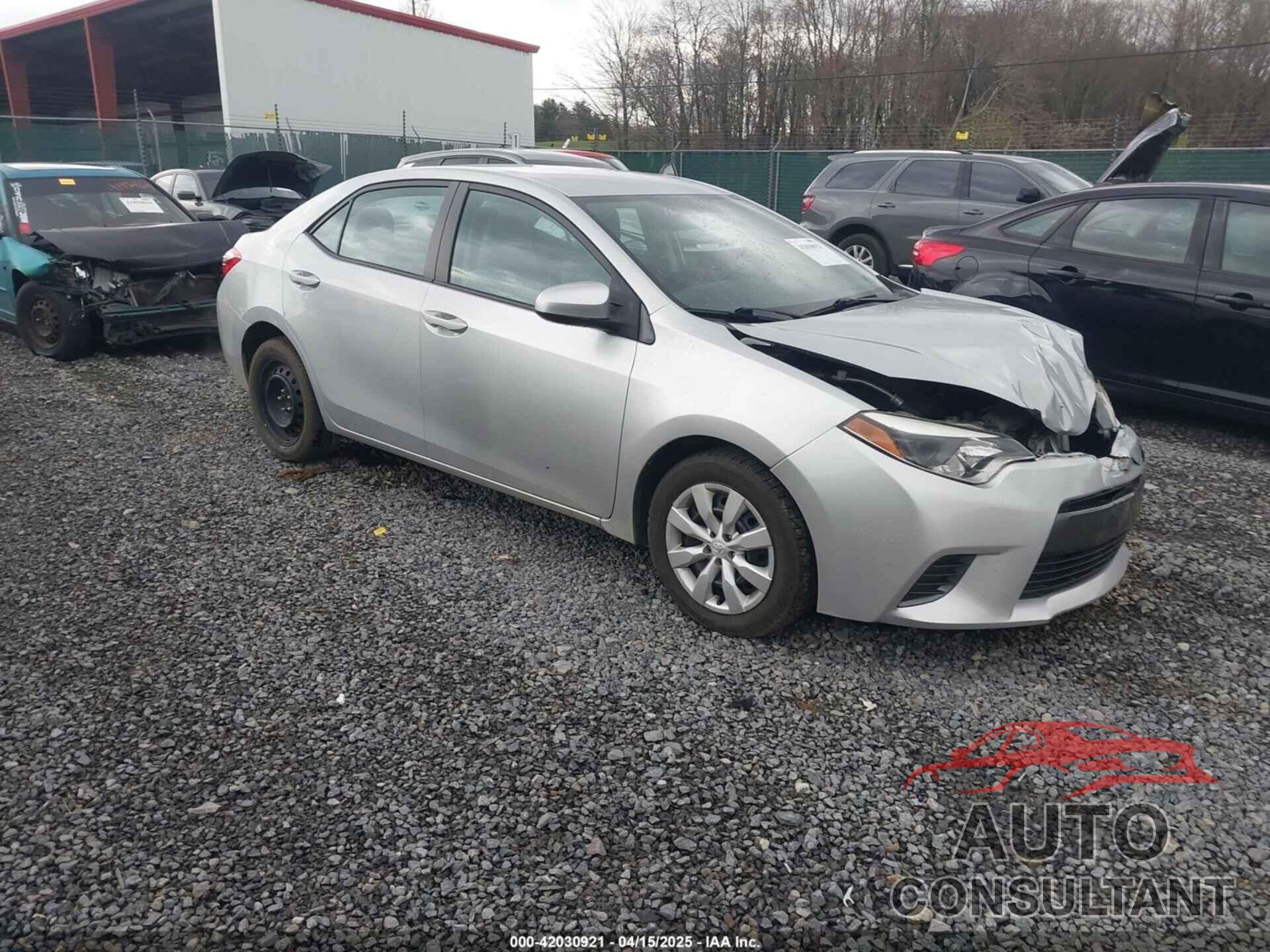 TOYOTA COROLLA 2015 - 2T1BURHE2FC261002