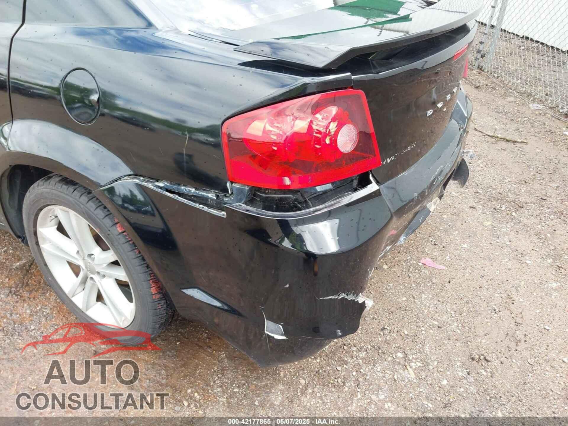 DODGE AVENGER 2012 - 1C3CDZAG6CN315978