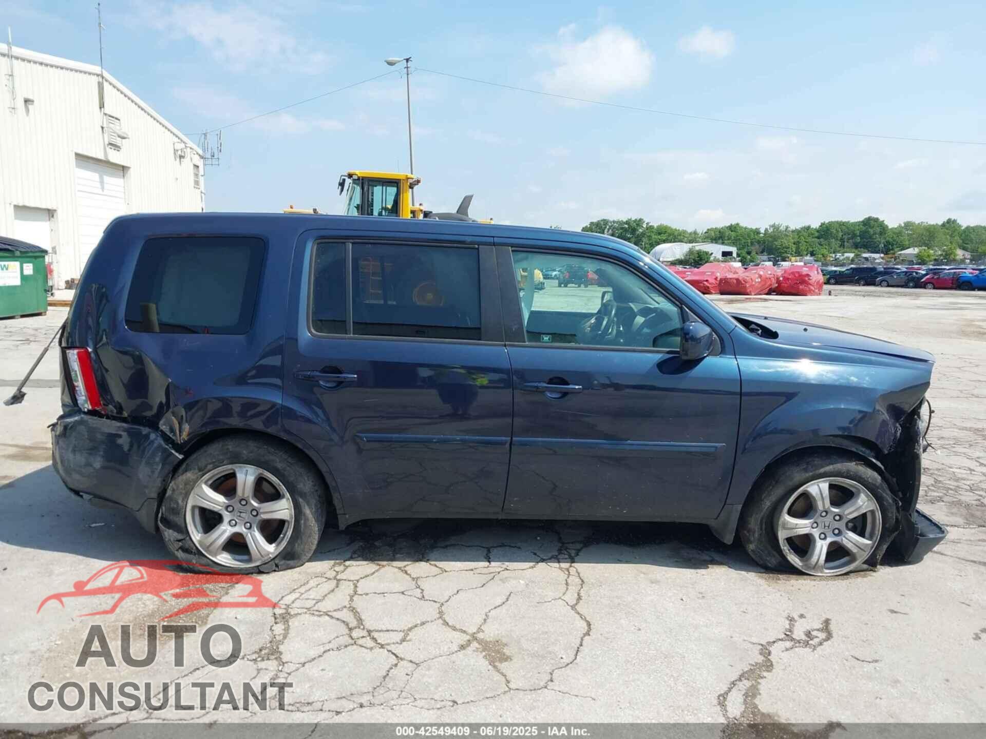 HONDA PILOT 2012 - 5FNYF4H55CB067904