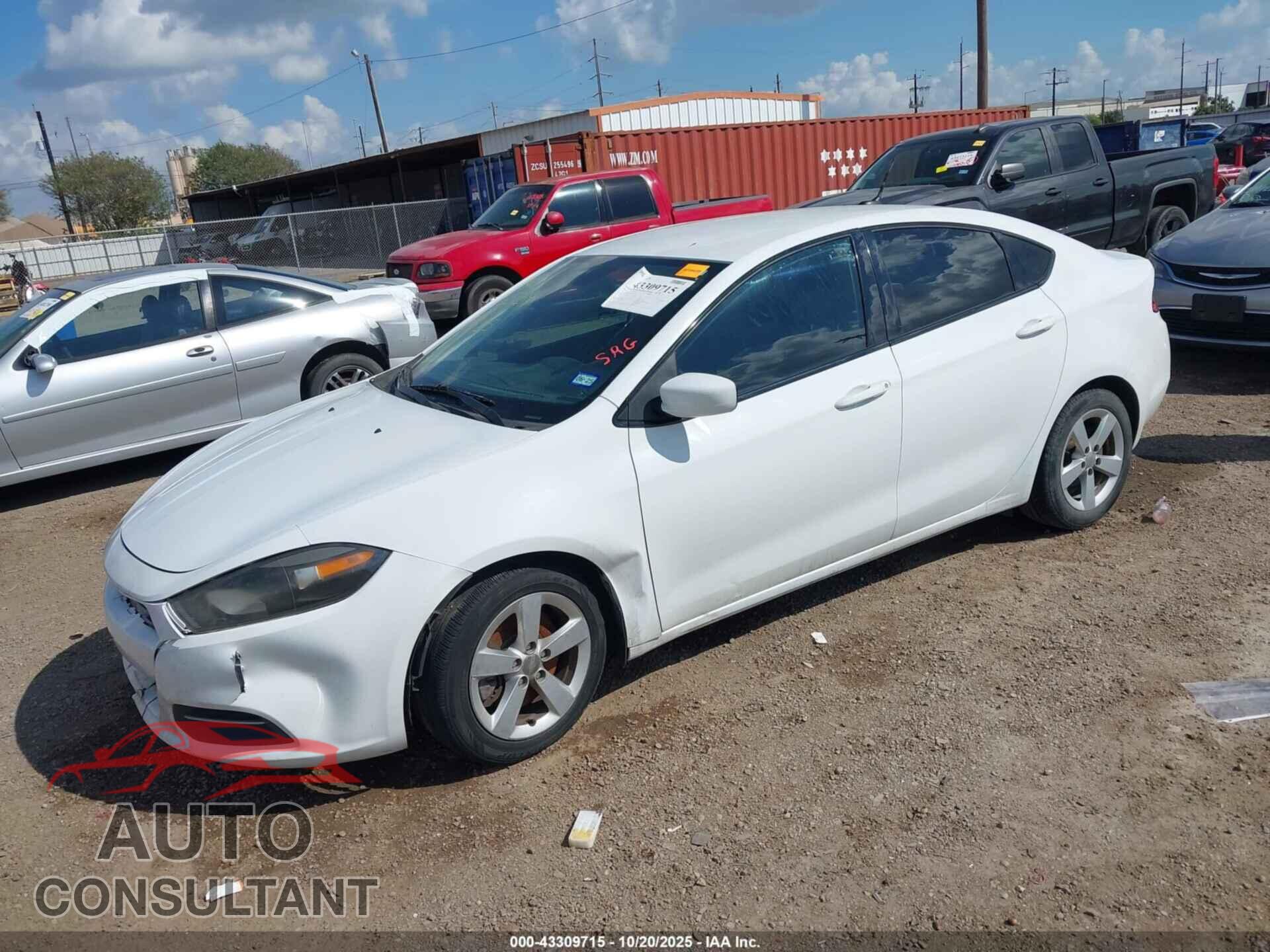 DODGE DART 2015 - 1C3CDFBB3FD363739