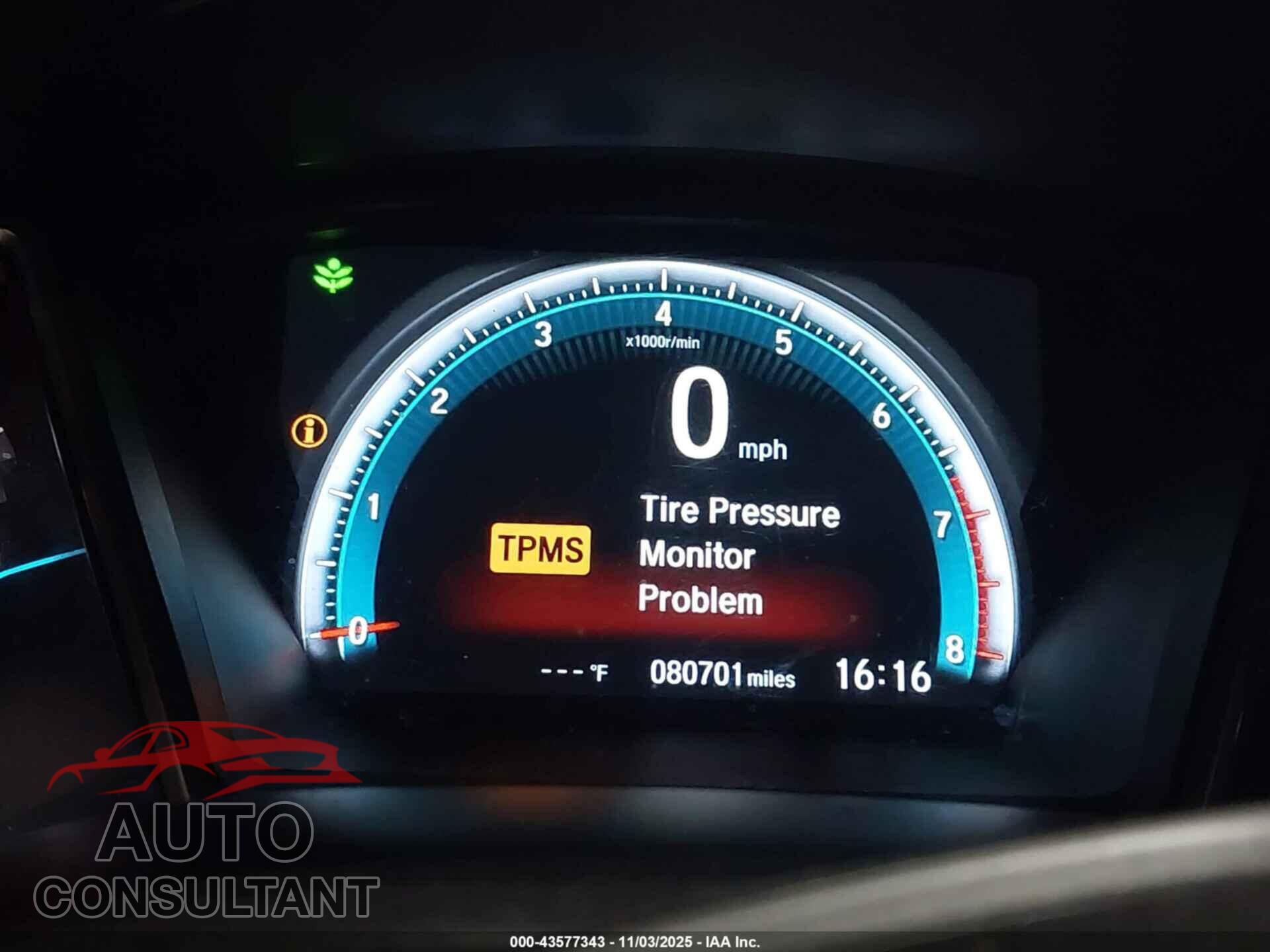 HONDA CIVIC 2017 - 2HGFC2F79HH563106