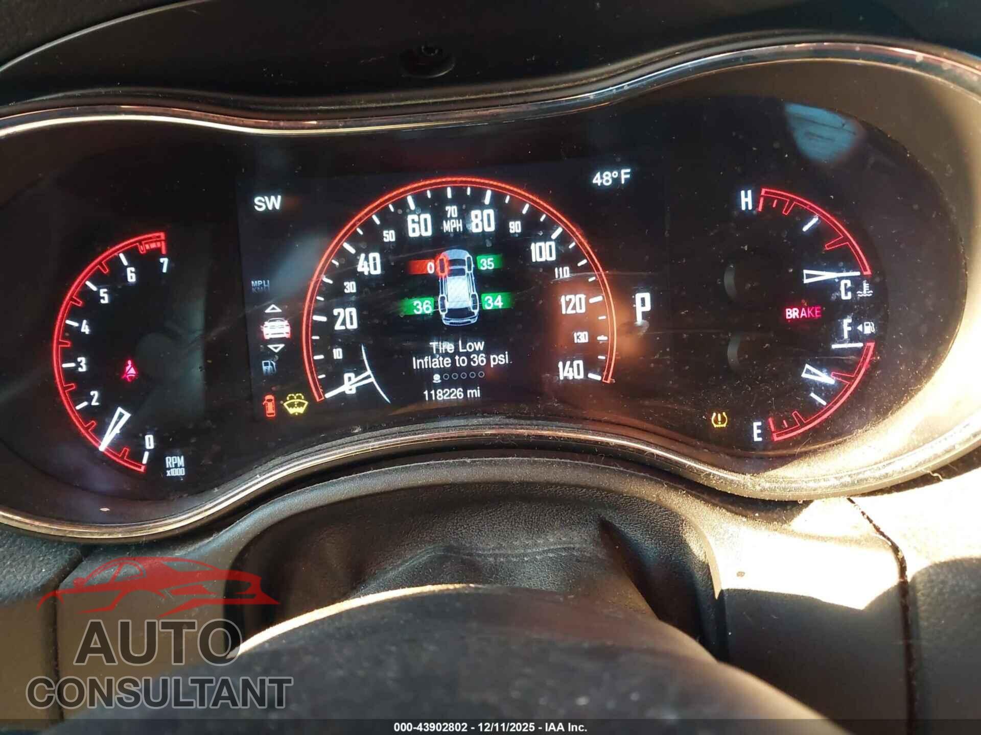 DODGE DURANGO 2015 - 1C4RDHAGXFC111815