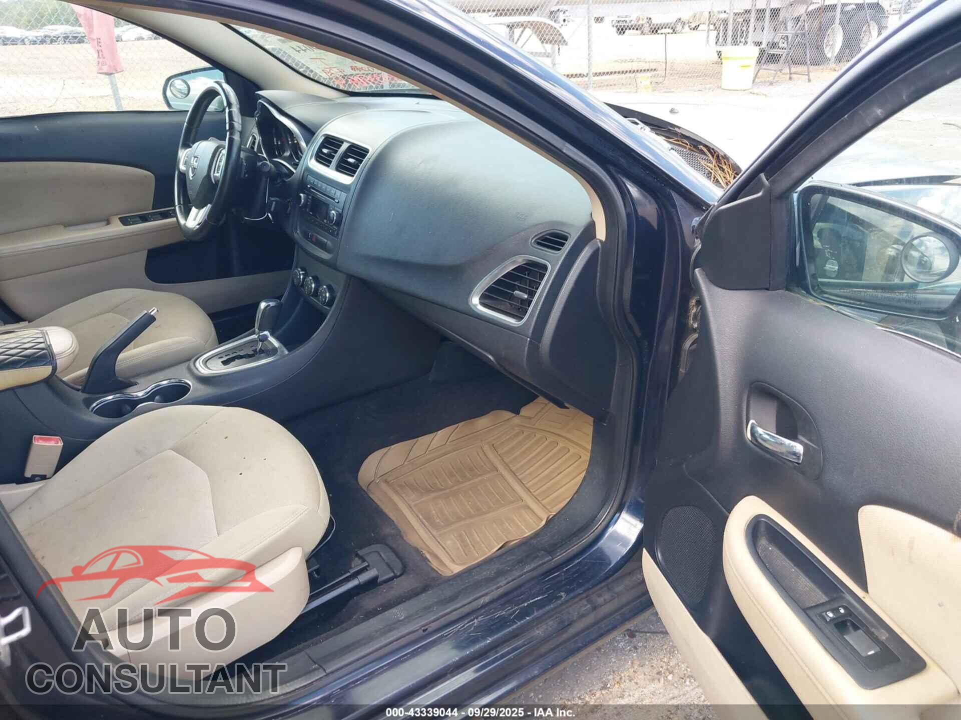 DODGE AVENGER 2012 - 1C3CDZCB0CN147935