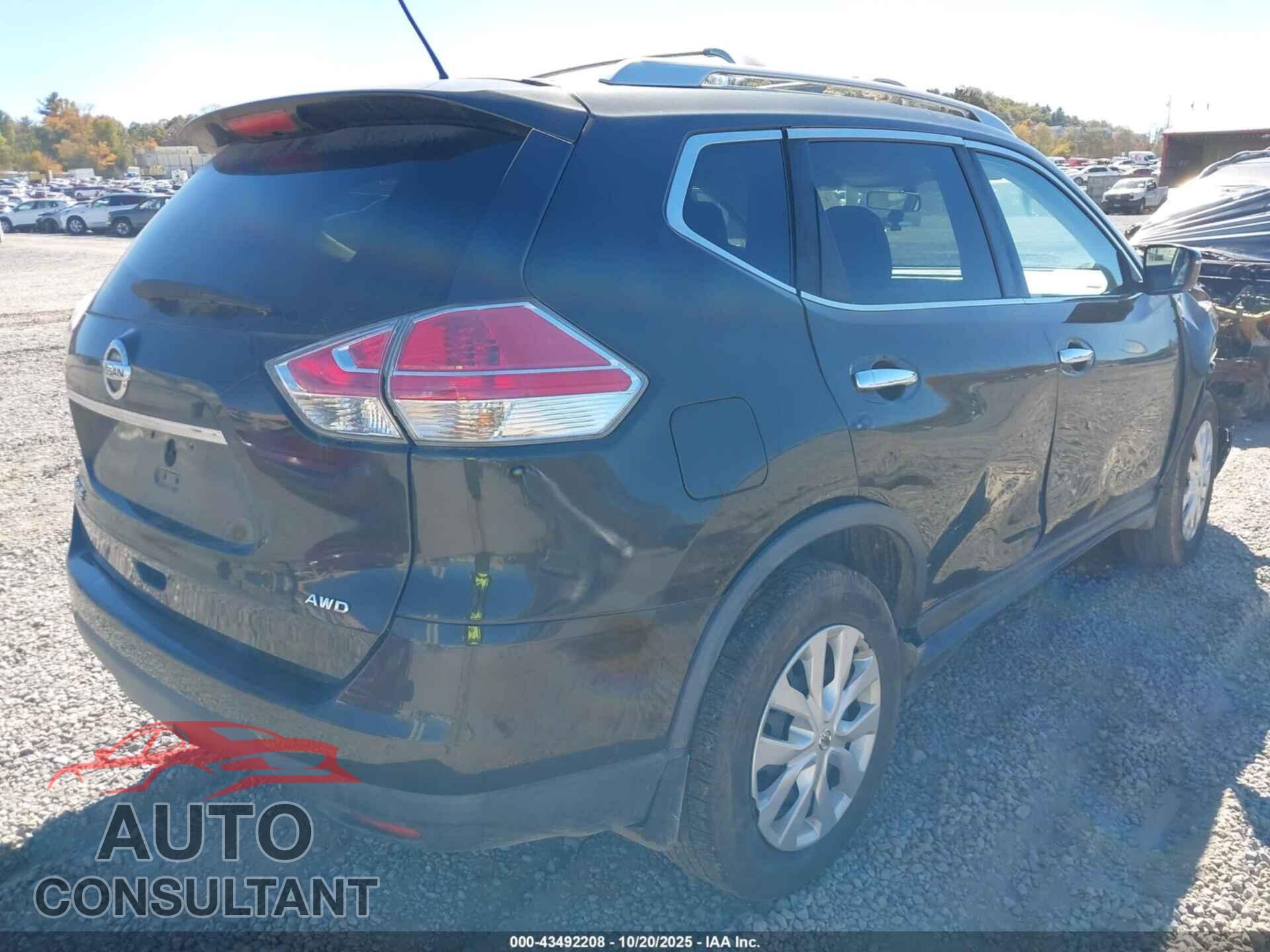 NISSAN ROGUE 2016 - KNMAT2MVXGP668192