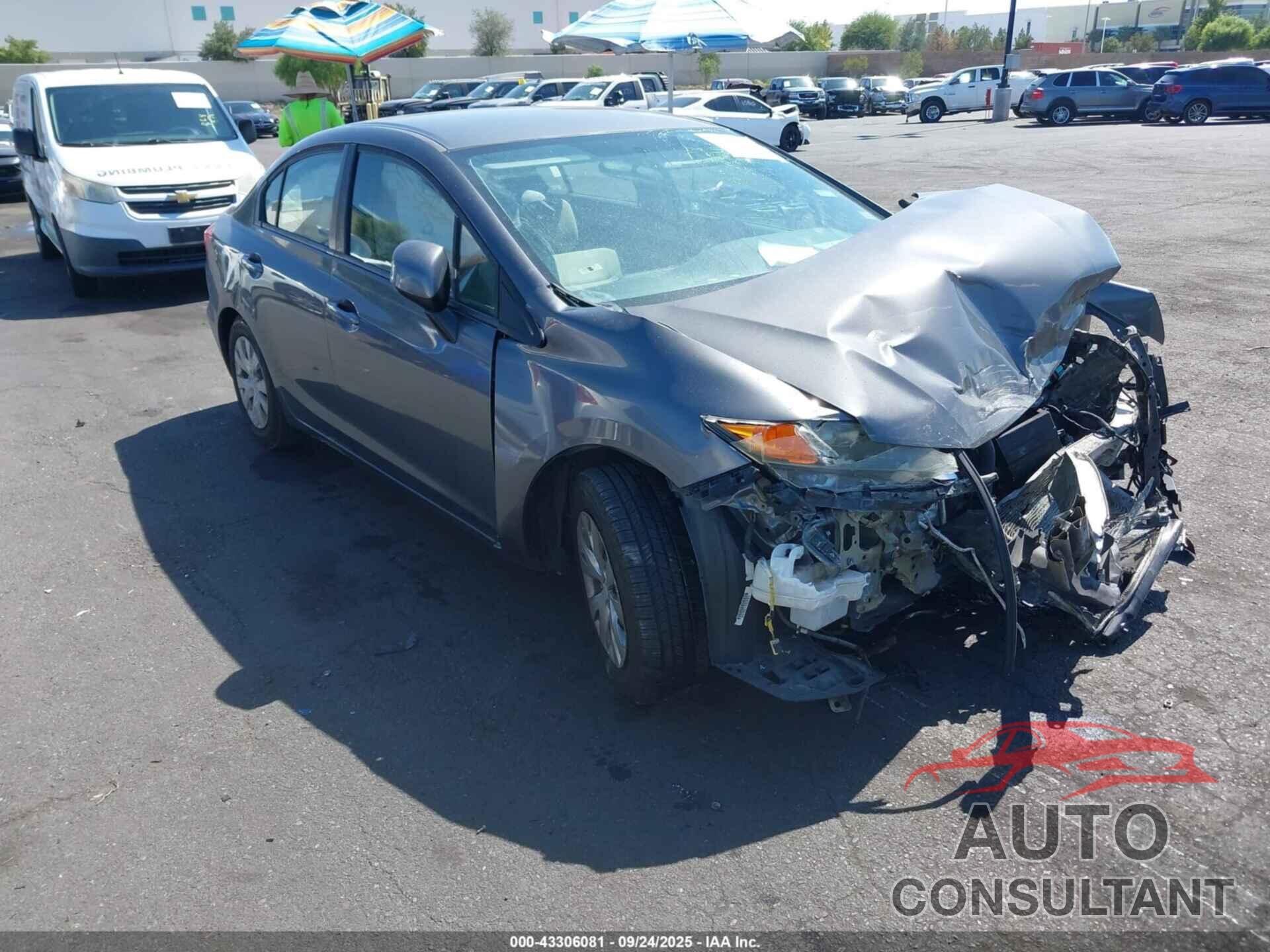 HONDA CIVIC 2012 - 2HGFB2F59CH610418
