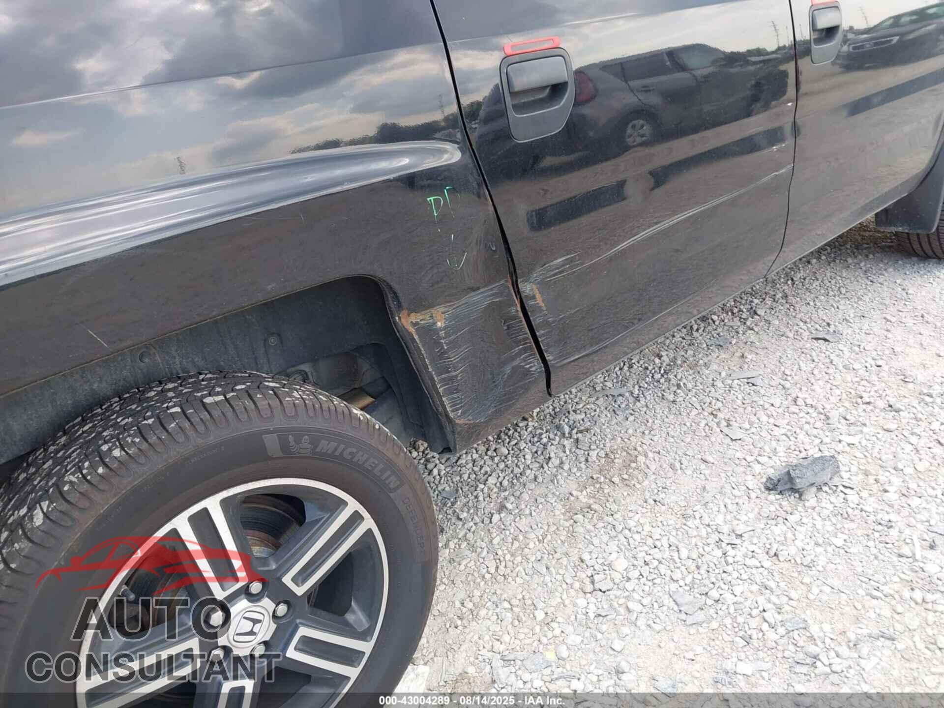 HONDA RIDGELINE 2012 - 5FPYK1F76CB454869
