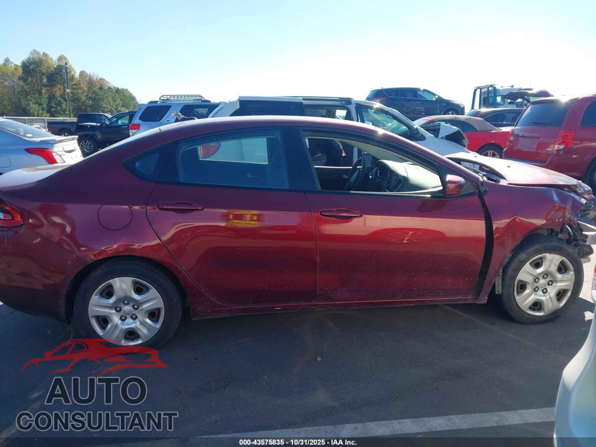 DODGE DART 2015 - 1C3CDFAA3FD237244