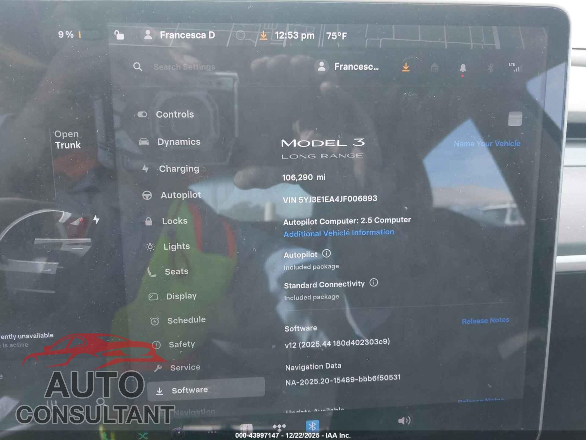 TESLA MODEL 3 2018 - 5YJ3E1EA4JF006893