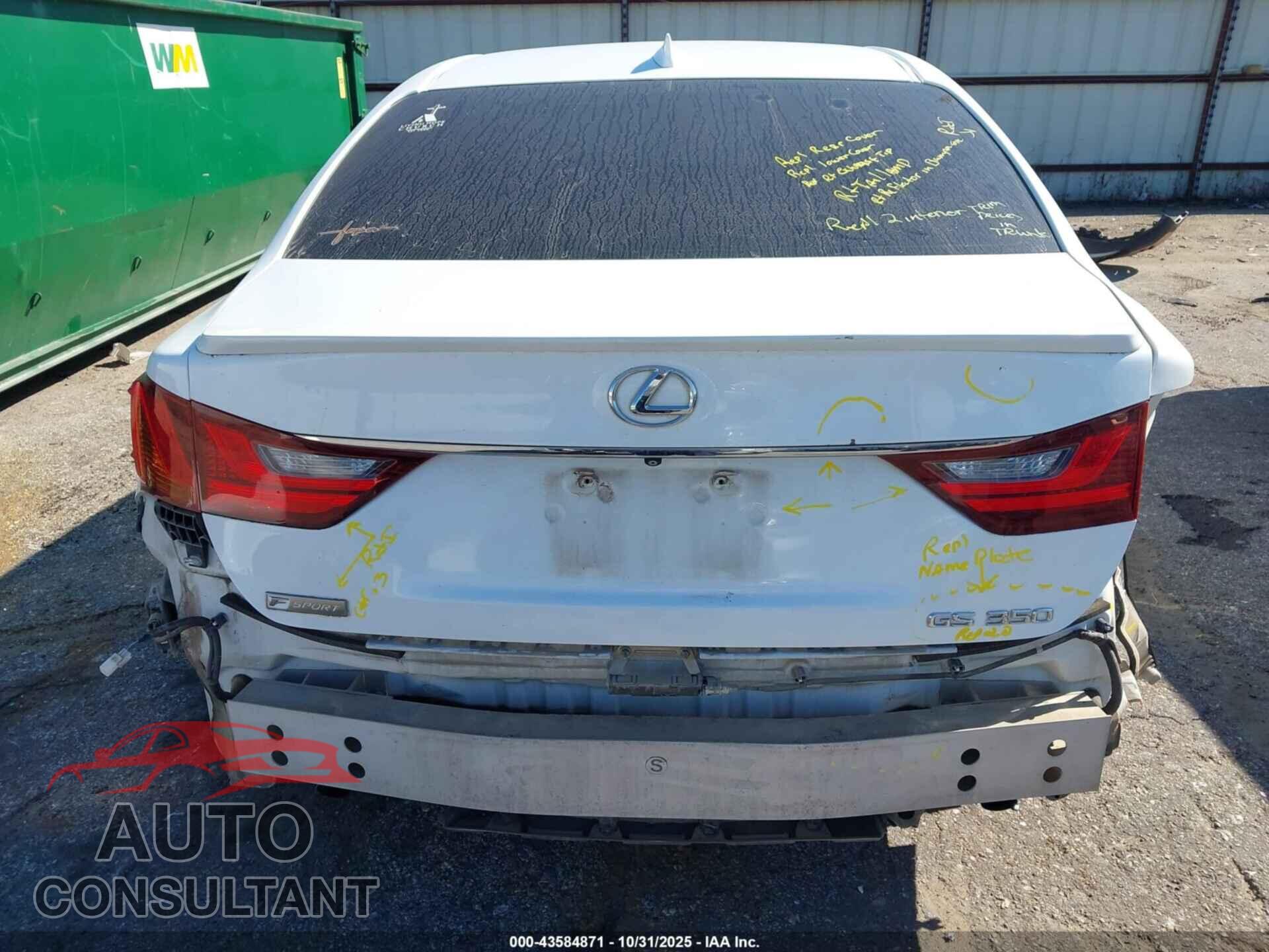 LEXUS GS 350 2015 - JTHBE1BL2FA006553