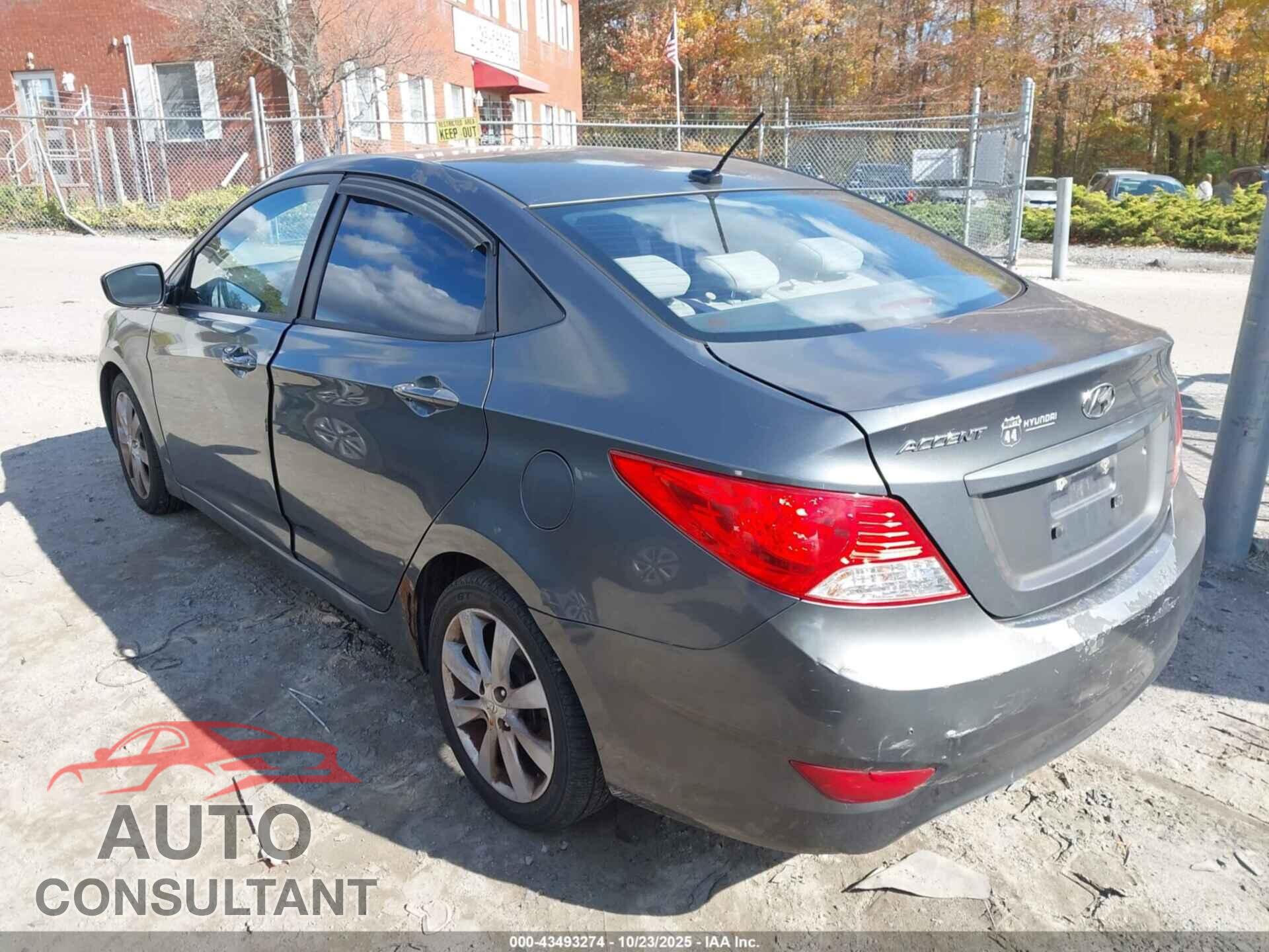 HYUNDAI ACCENT 2012 - KMHCU4AE7CU068663