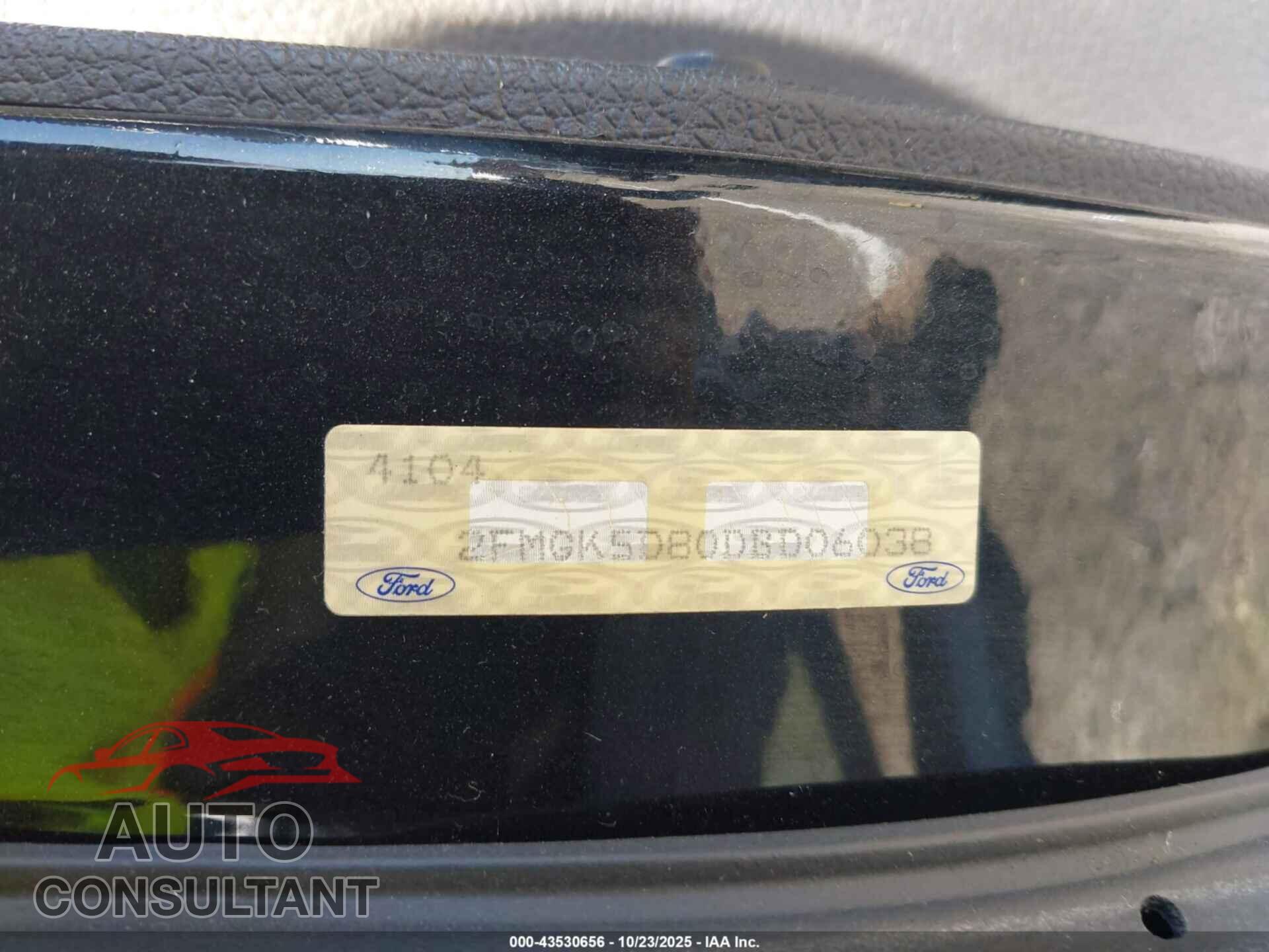 FORD FLEX 2013 - 2FMGK5D80DBD06038