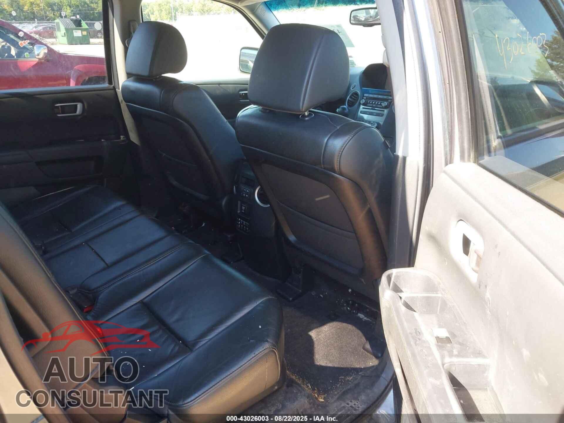 HONDA PILOT 2012 - 5FNYF4H65CB022941