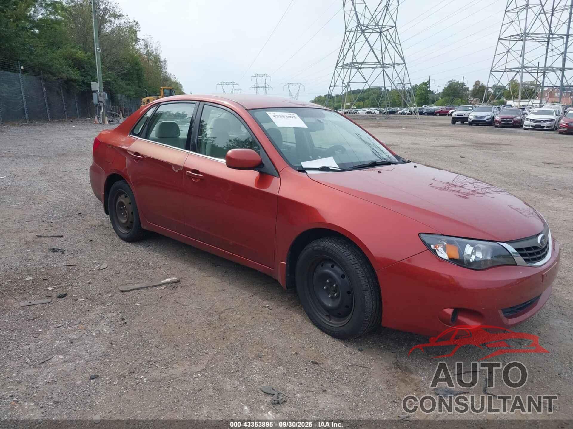 SUBARU IMPREZA 2009 - JF1GE61649H505243