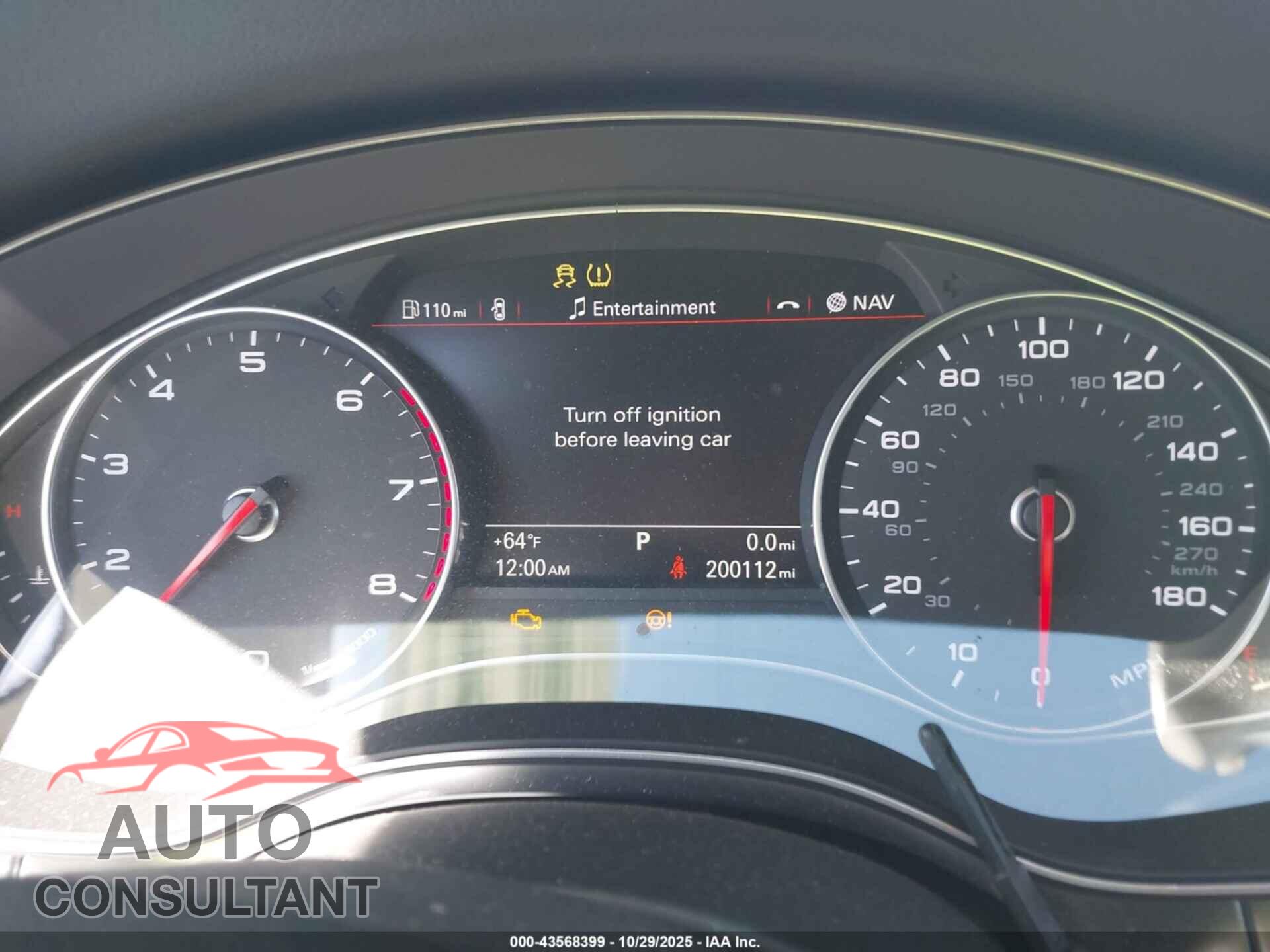 AUDI A6 2013 - WAUGFAFC1DN139631