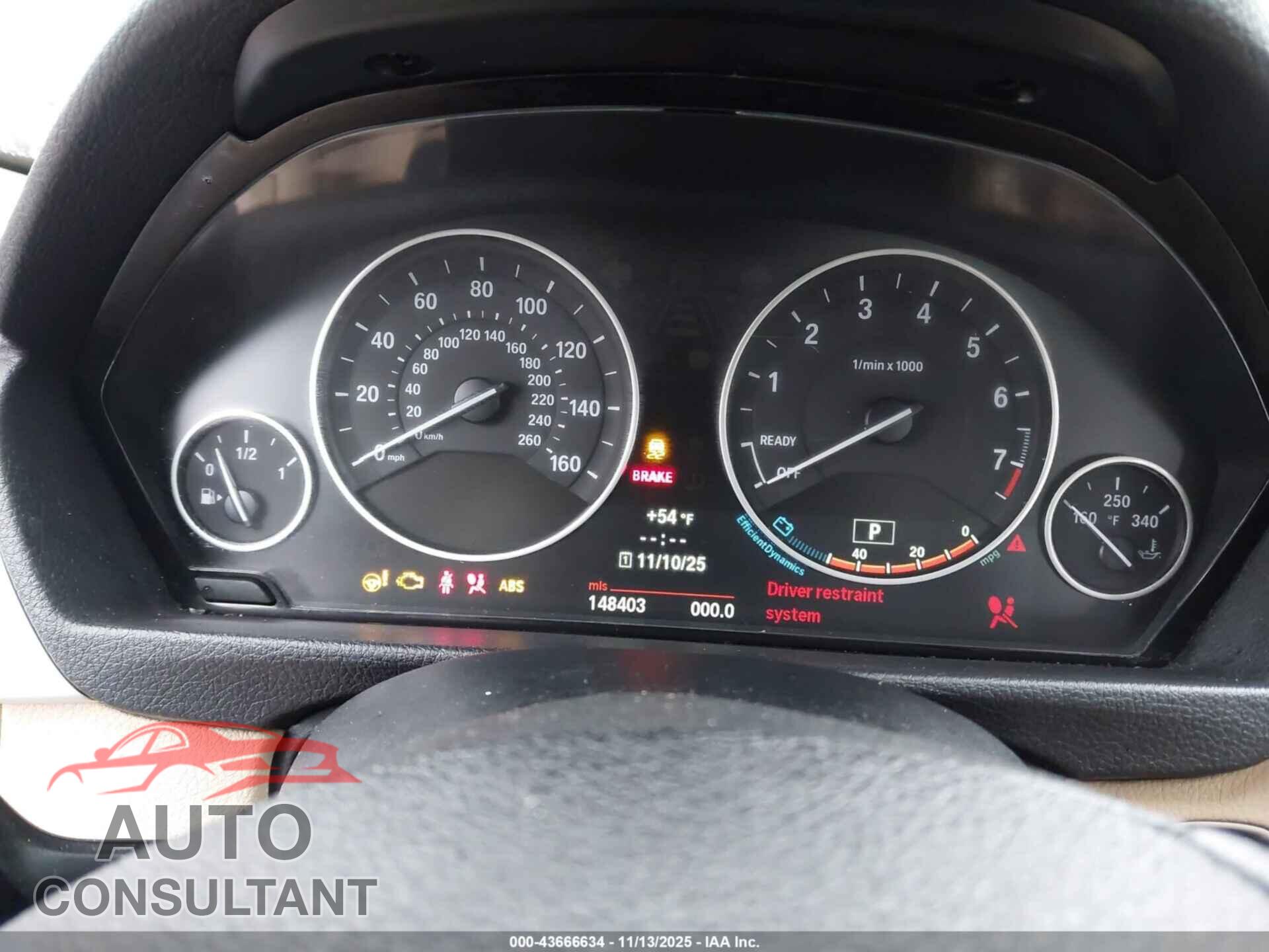 BMW 328I 2013 - WBA3B3C58DF543743