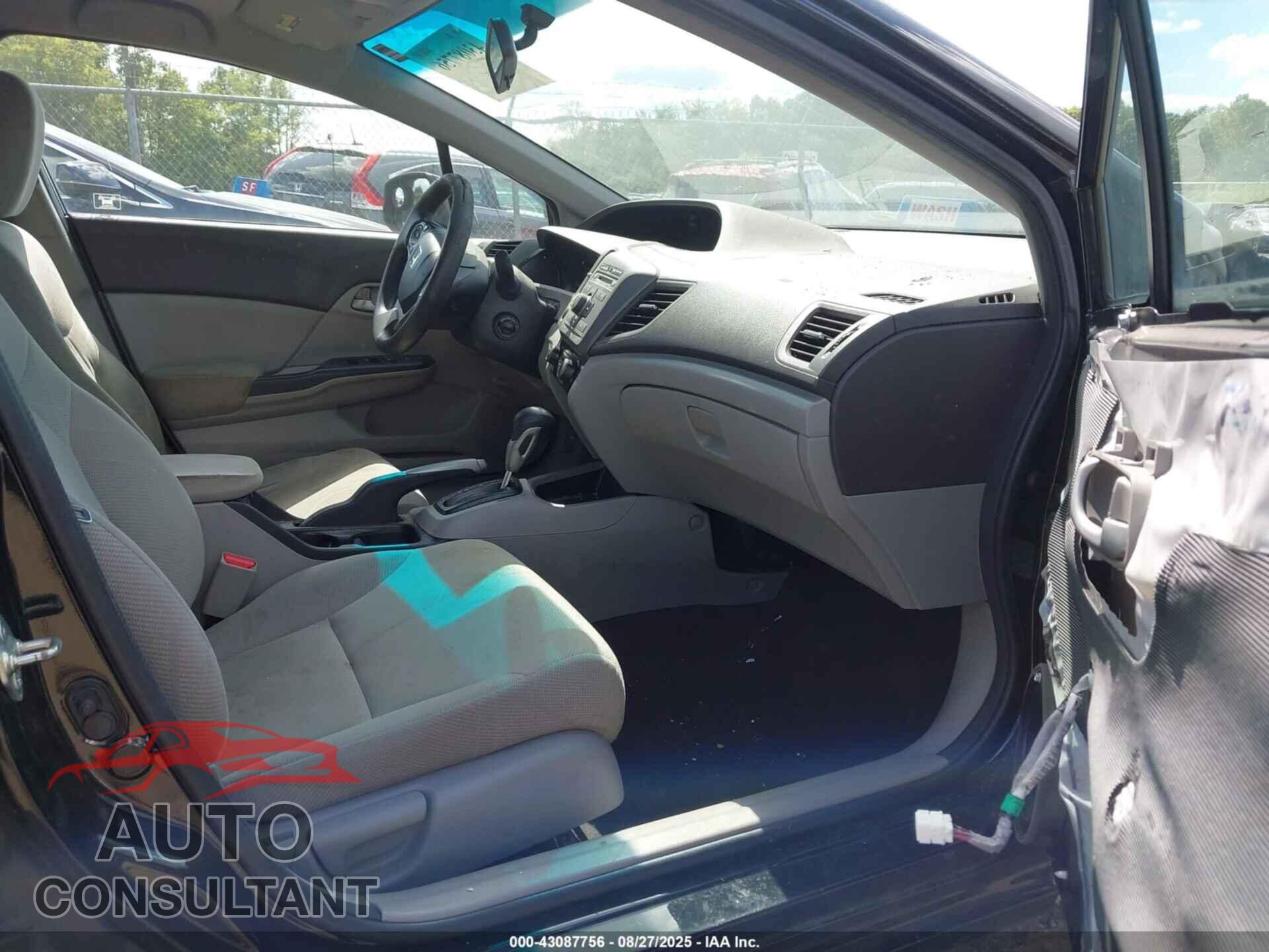 HONDA CIVIC 2012 - 19XFB2F54CE092521