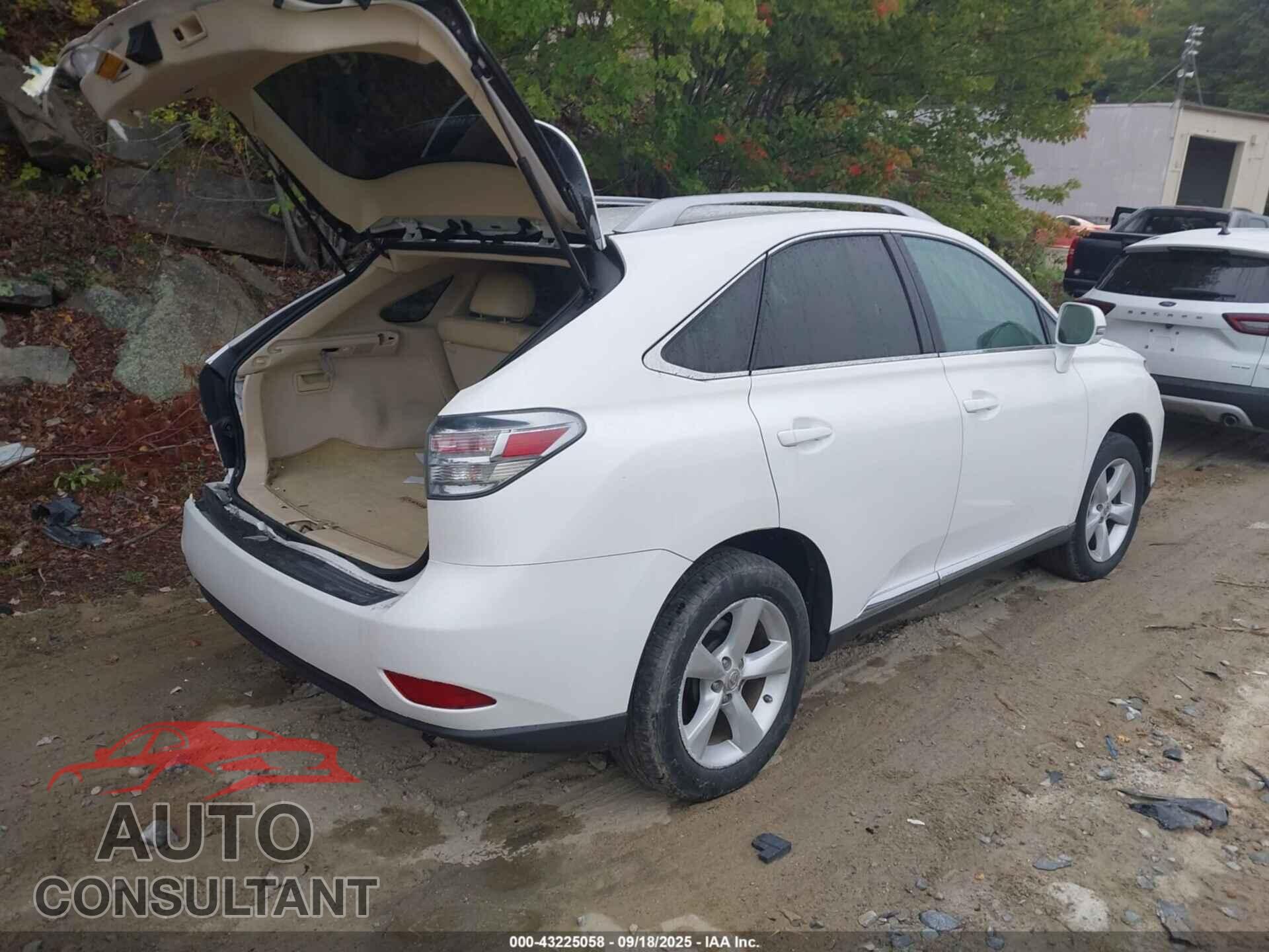 LEXUS RX 350 2011 - 2T2BK1BA4BC100170