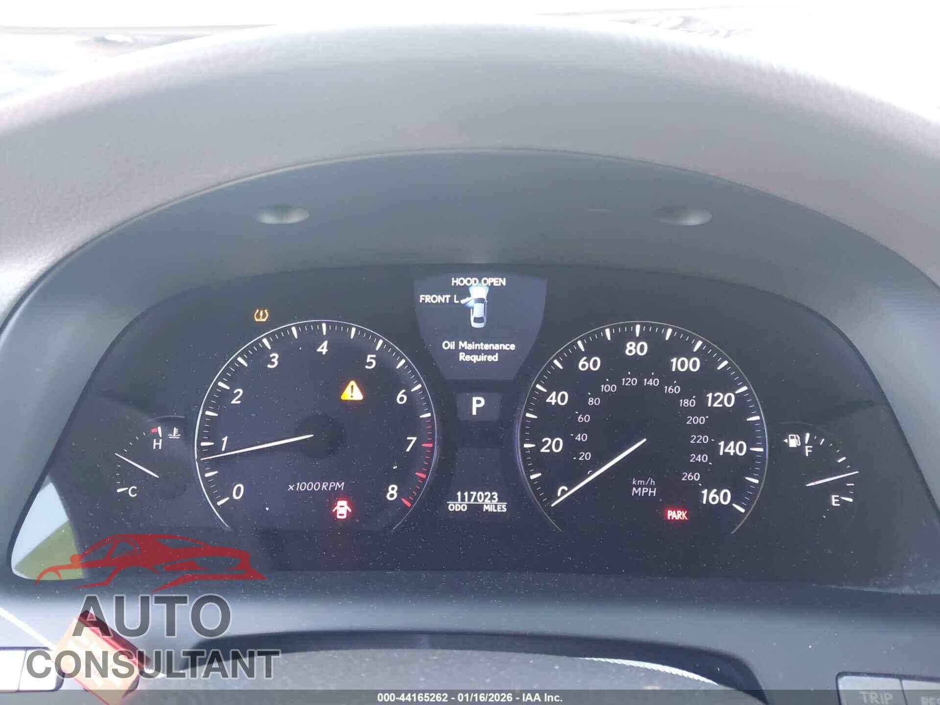 LEXUS LS 460 2012 - JTHBL5EF5C5110350
