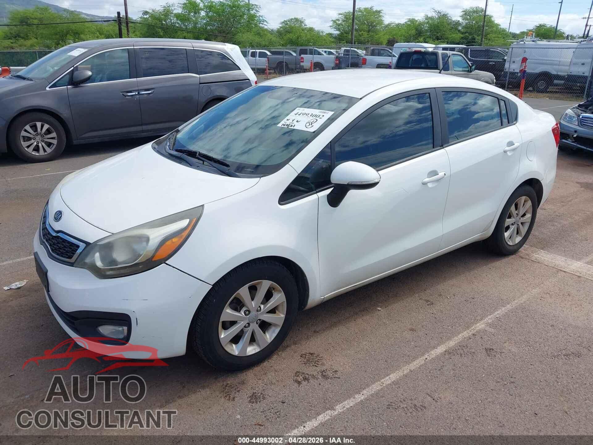 KIA RIO 2012 - KNADN4A37C6044272