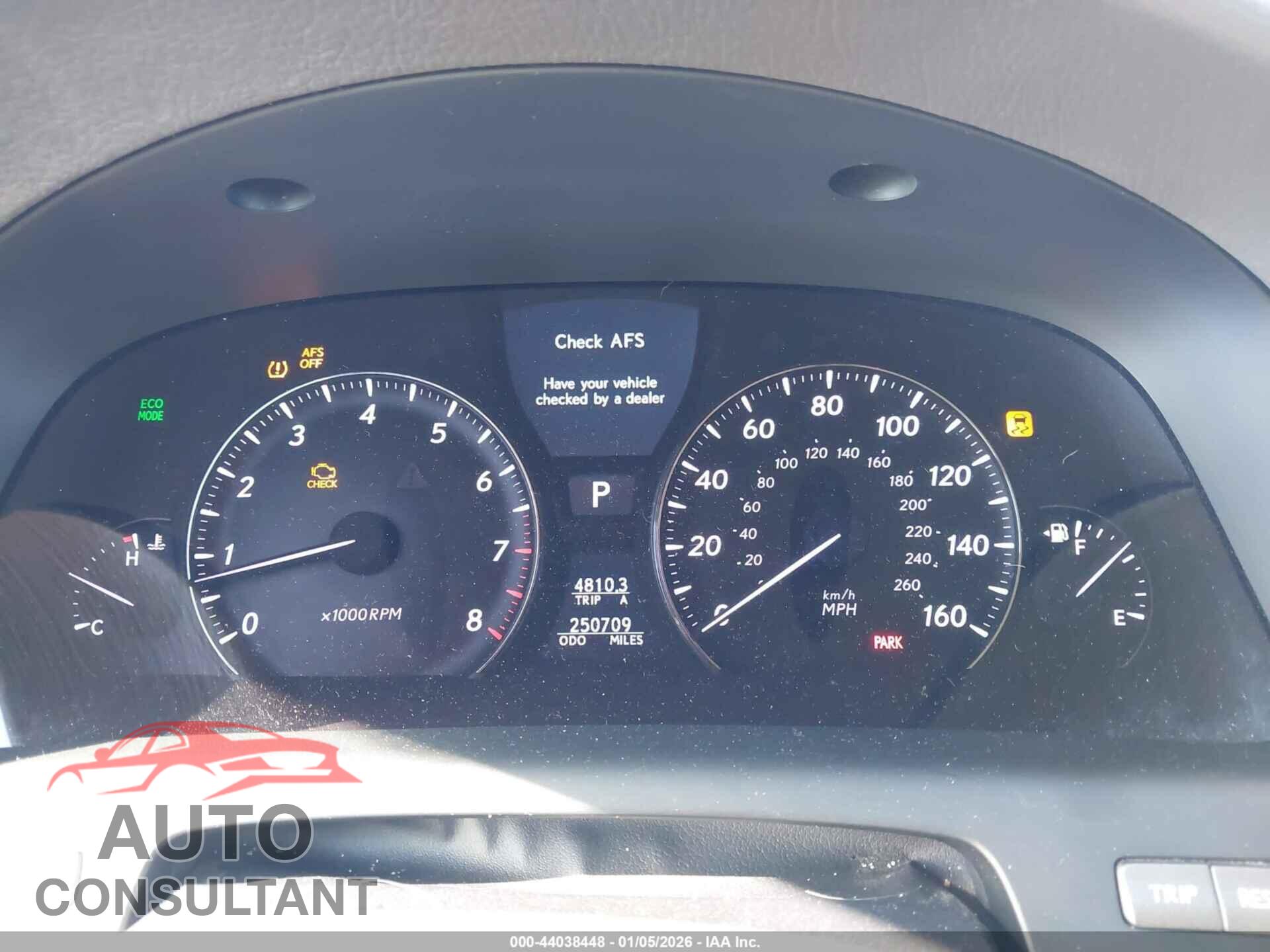 LEXUS LS 460 2010 - JTHBL5EF4A5092193