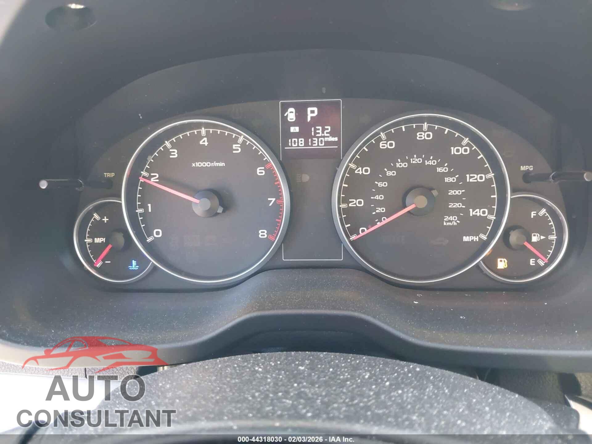 SUBARU OUTBACK 2013 - 4S4BRBAC9D3293531