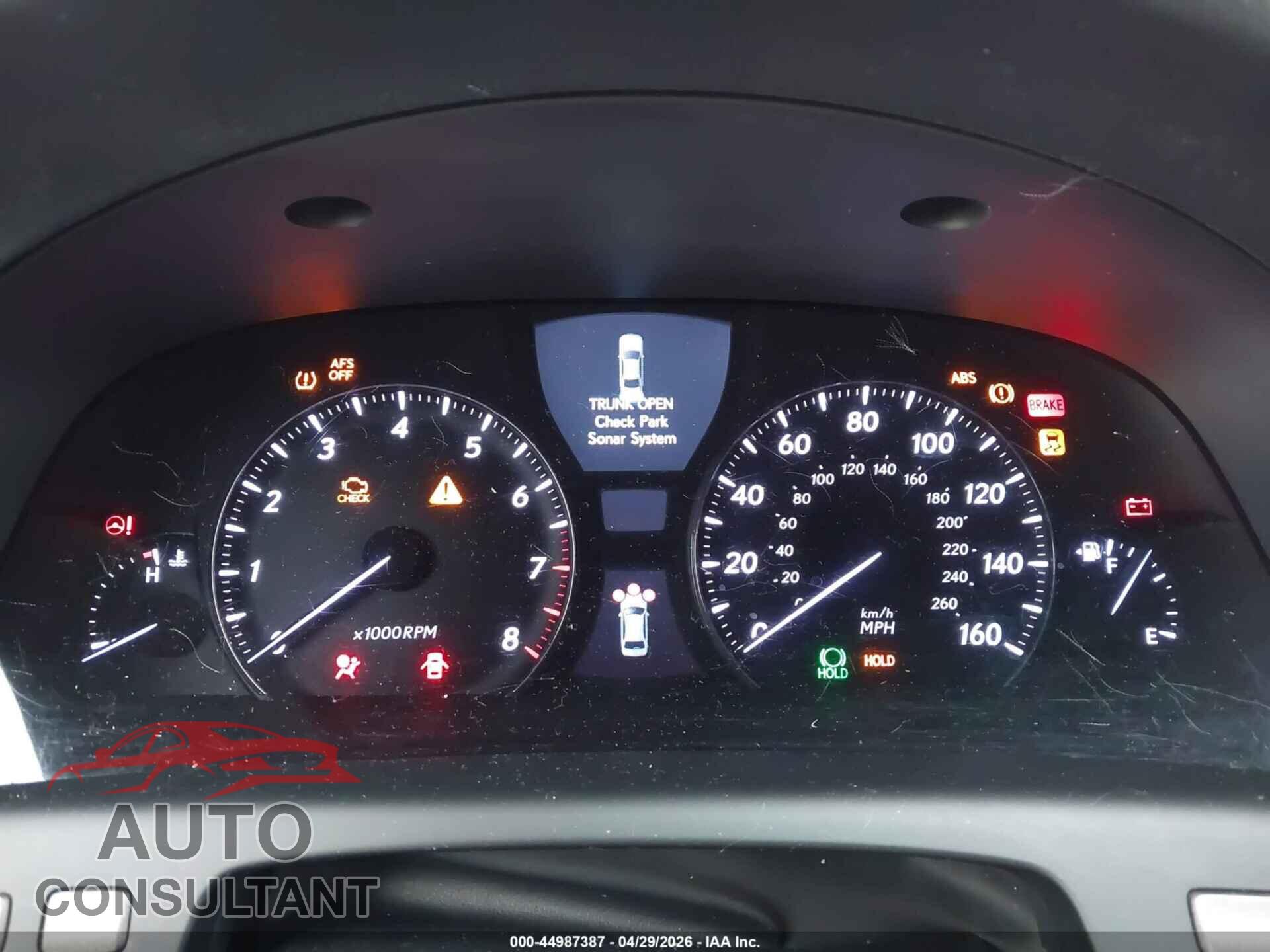 LEXUS LS 460 2011 - JTHBL5EF5B5107446