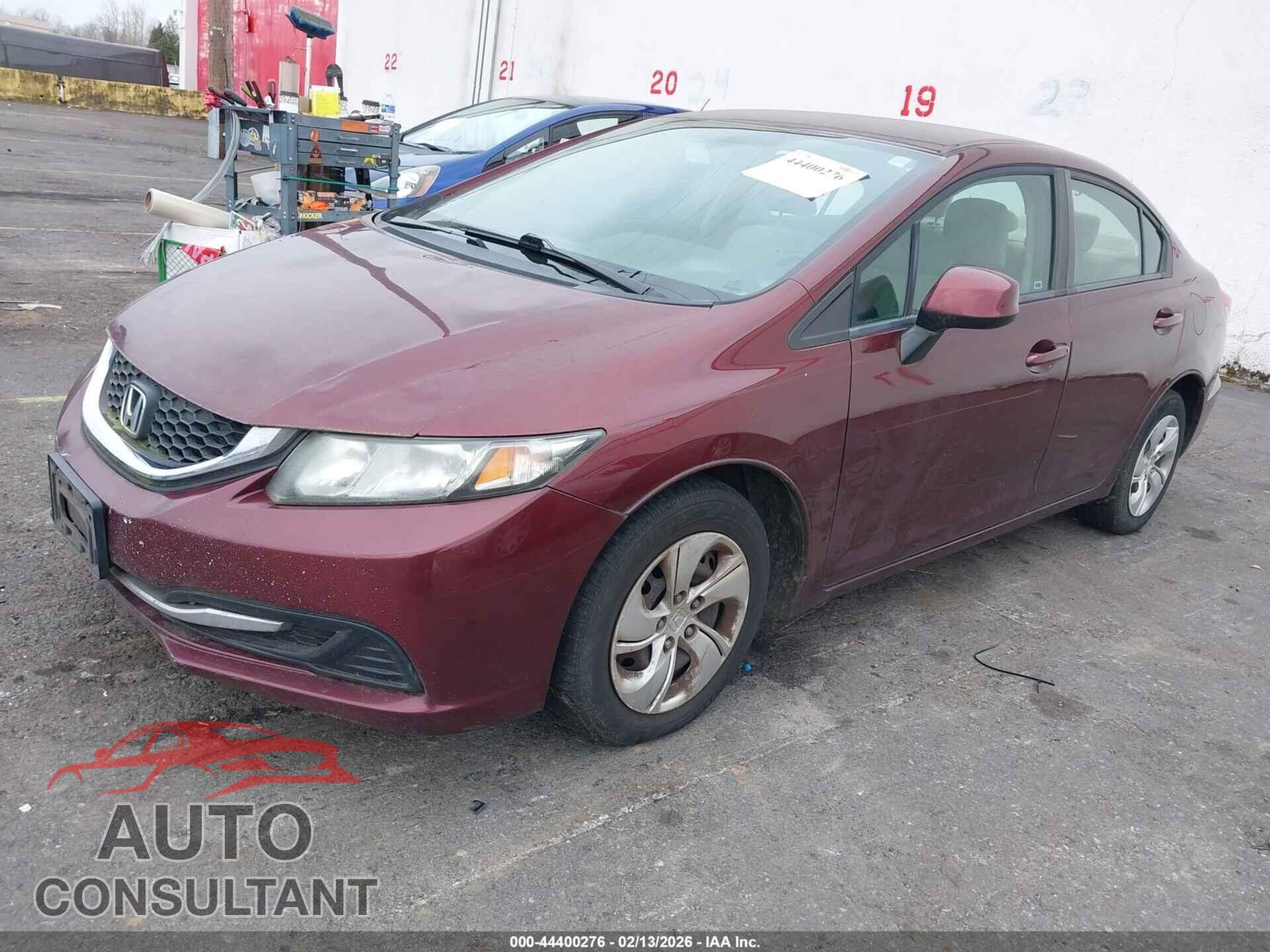 HONDA CIVIC 2013 - 19XFB2F50DE290482