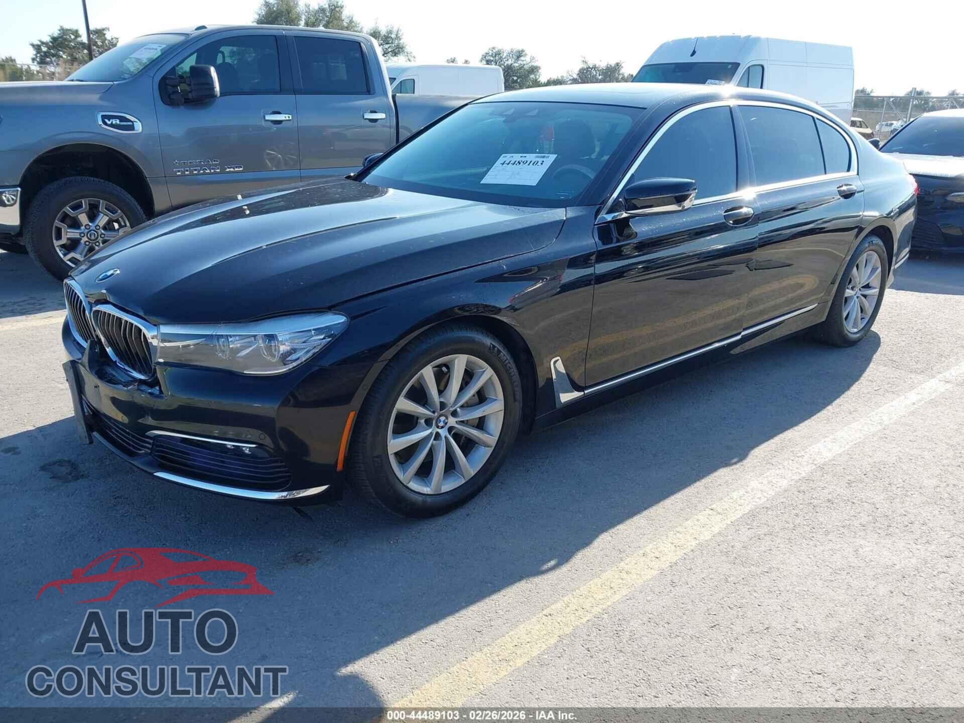 BMW 740I 2017 - WBA7E2C52HG739745